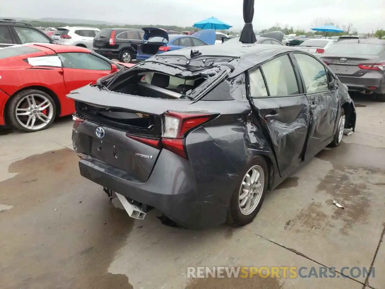 4 Photograph of a damaged car JTDKAMFU8N3159412 TOYOTA PRIUS NIGH 2022