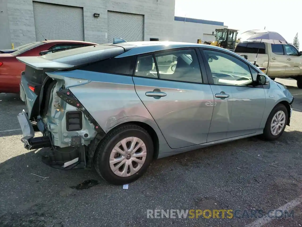 3 Photograph of a damaged car JTDKAMFU8N3162035 TOYOTA PRIUS NIGH 2022