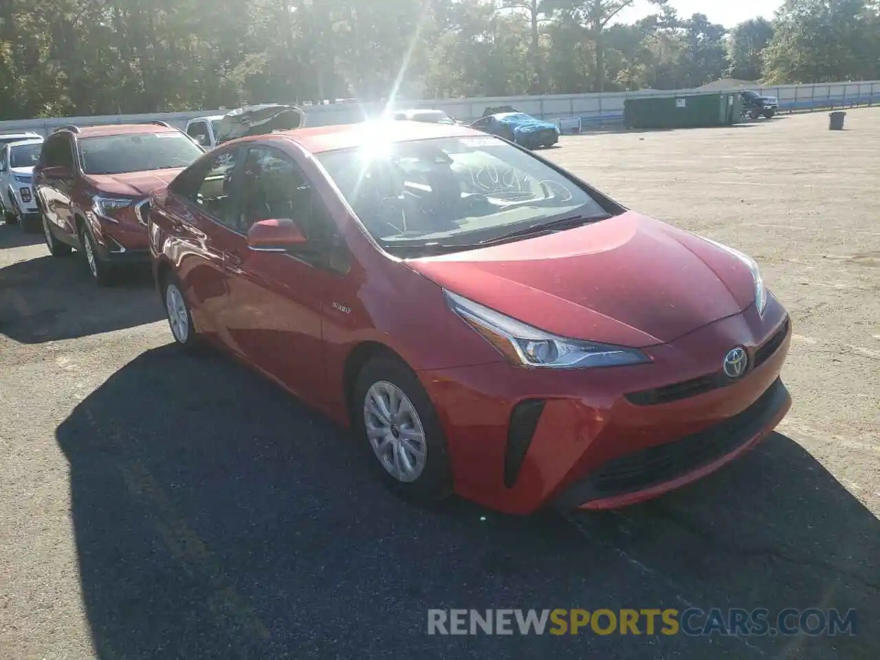 1 Photograph of a damaged car JTDKAMFU8N3164206 TOYOTA PRIUS NIGH 2022