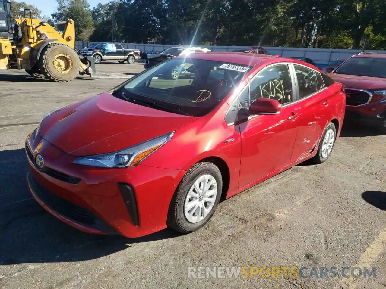 2 Photograph of a damaged car JTDKAMFU8N3164206 TOYOTA PRIUS NIGH 2022