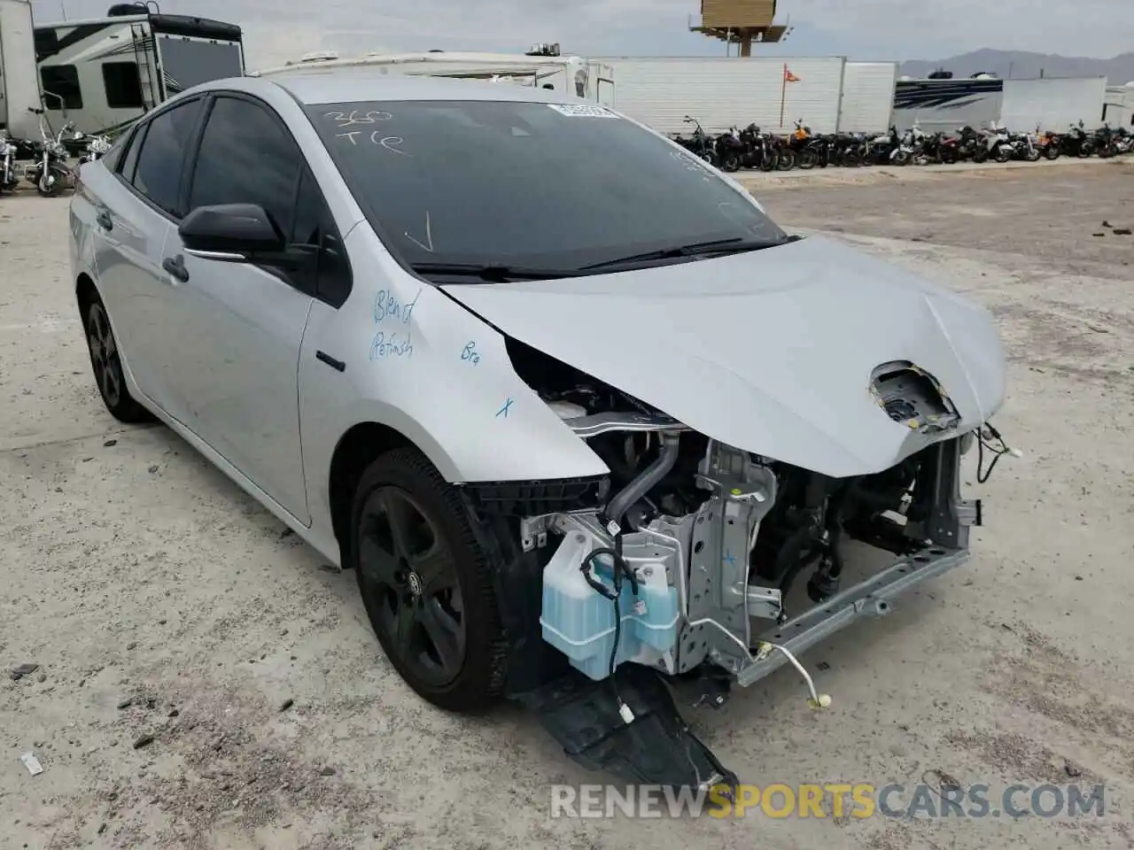 1 Photograph of a damaged car JTDKAMFU8N3166473 TOYOTA PRIUS NIGH 2022