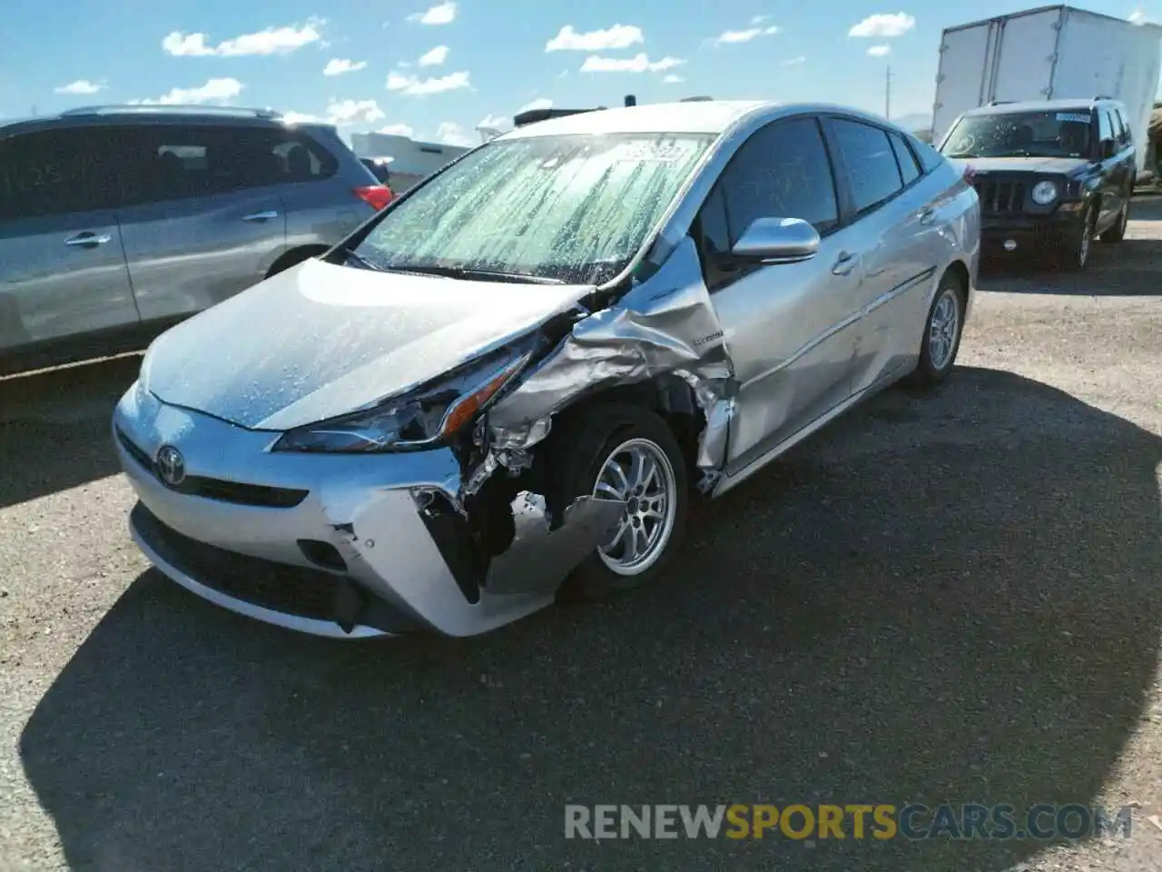 2 Photograph of a damaged car JTDKAMFU9N3153313 TOYOTA PRIUS NIGH 2022