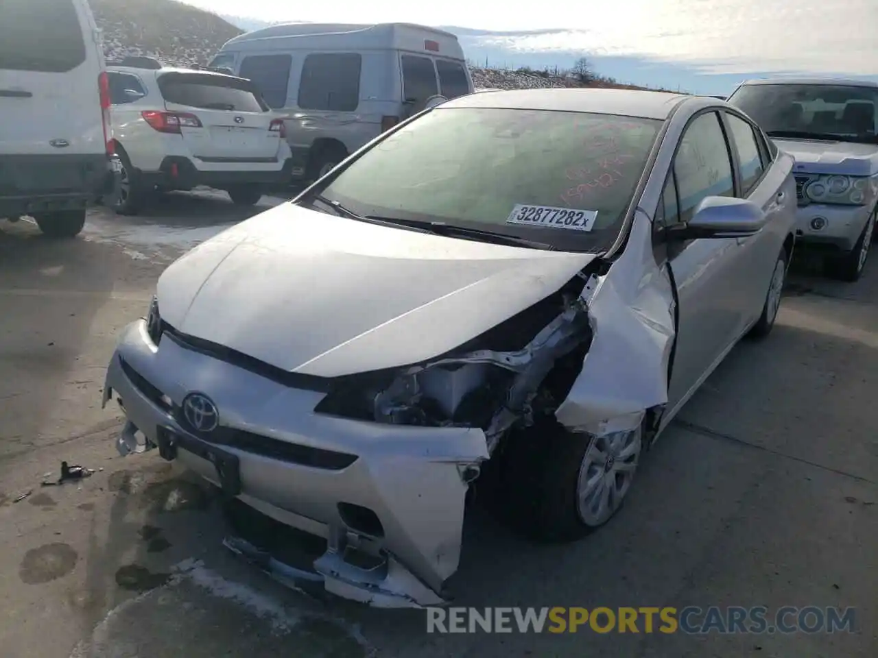 2 Photograph of a damaged car JTDKAMFU9N3159421 TOYOTA PRIUS NIGH 2022