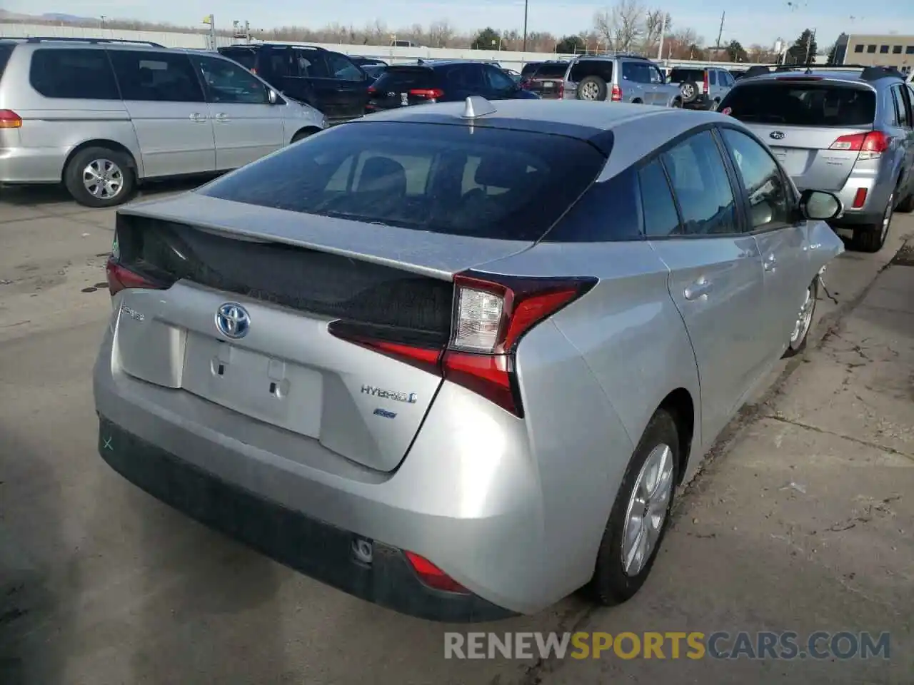 4 Photograph of a damaged car JTDKAMFU9N3159421 TOYOTA PRIUS NIGH 2022