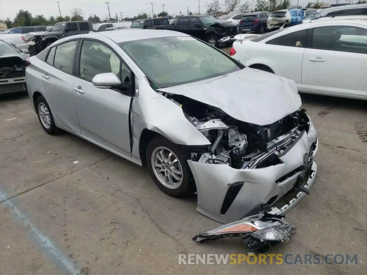 1 Photograph of a damaged car JTDKAMFU9N3160648 TOYOTA PRIUS NIGH 2022