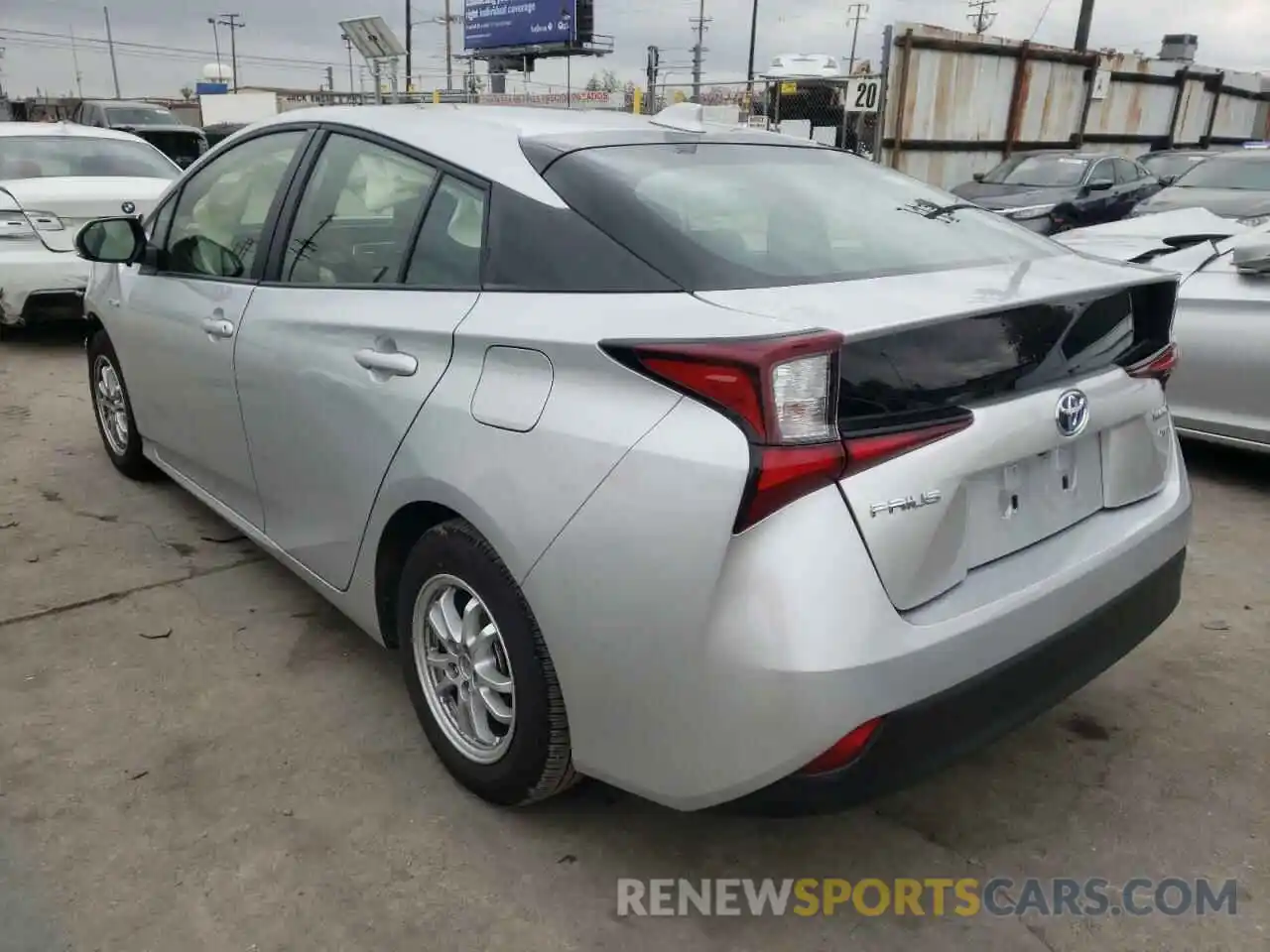 3 Photograph of a damaged car JTDKAMFU9N3160648 TOYOTA PRIUS NIGH 2022