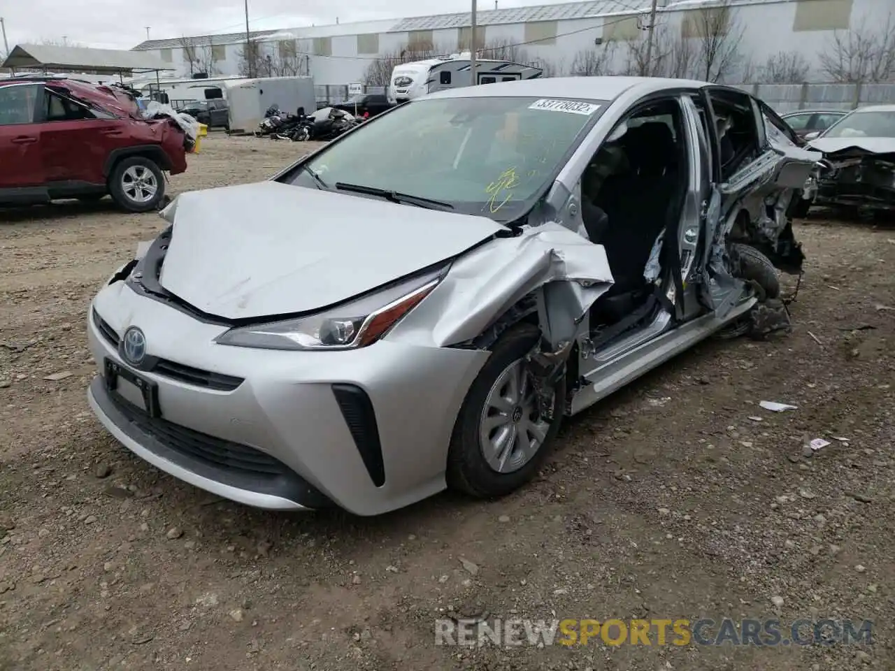 2 Photograph of a damaged car JTDKAMFU9N3160889 TOYOTA PRIUS NIGH 2022