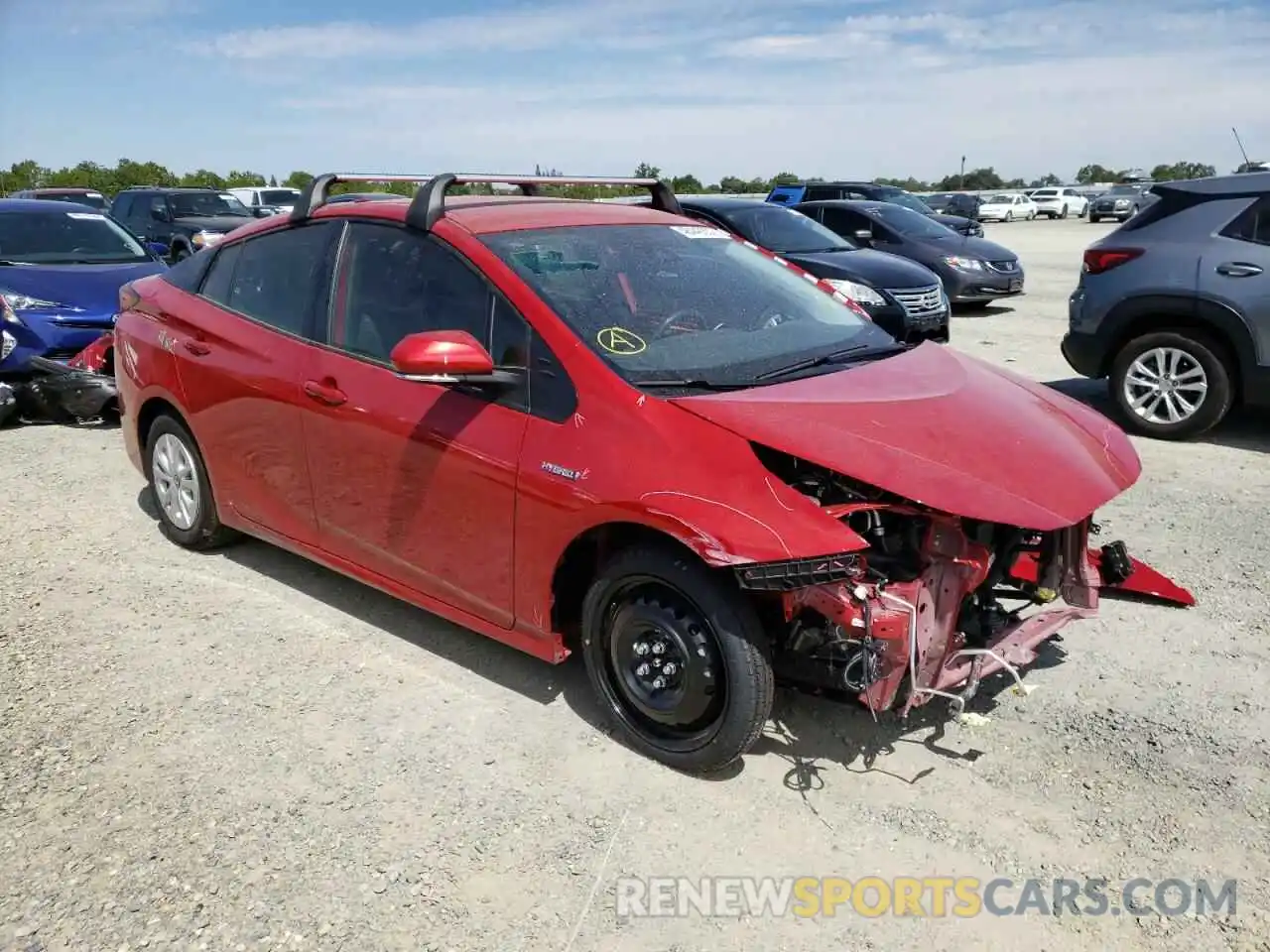 1 Photograph of a damaged car JTDKAMFU9N3165445 TOYOTA PRIUS NIGH 2022