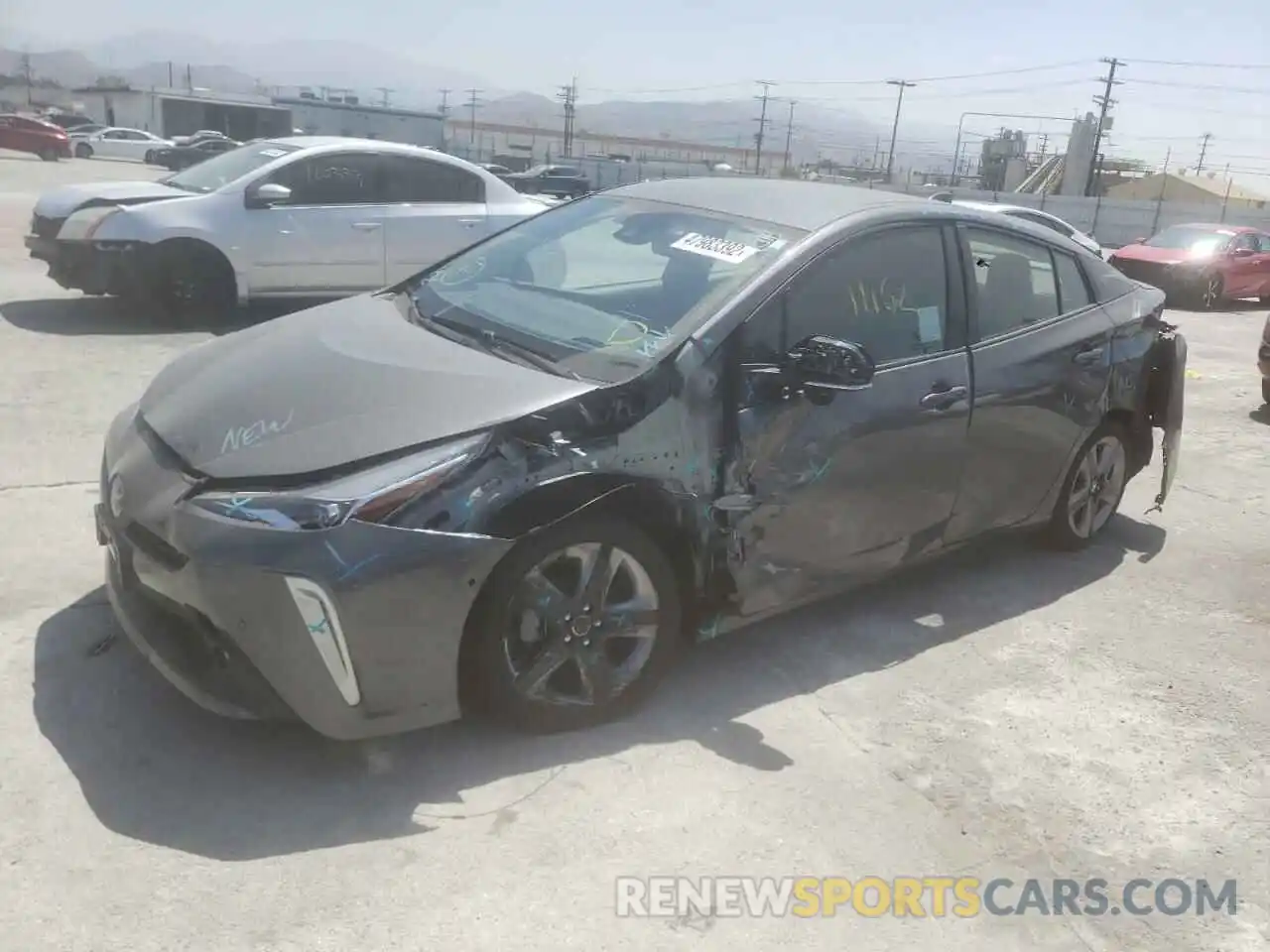 2 Photograph of a damaged car JTDKAMFU9N3169351 TOYOTA PRIUS NIGH 2022