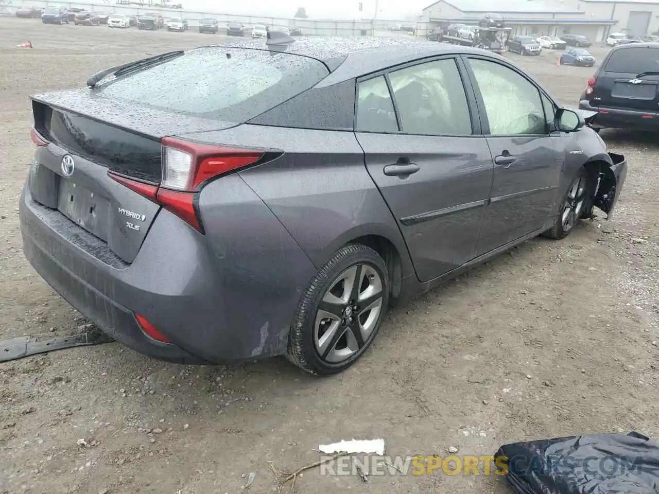 3 Photograph of a damaged car JTDKAMFUXN3158620 TOYOTA PRIUS NIGH 2022