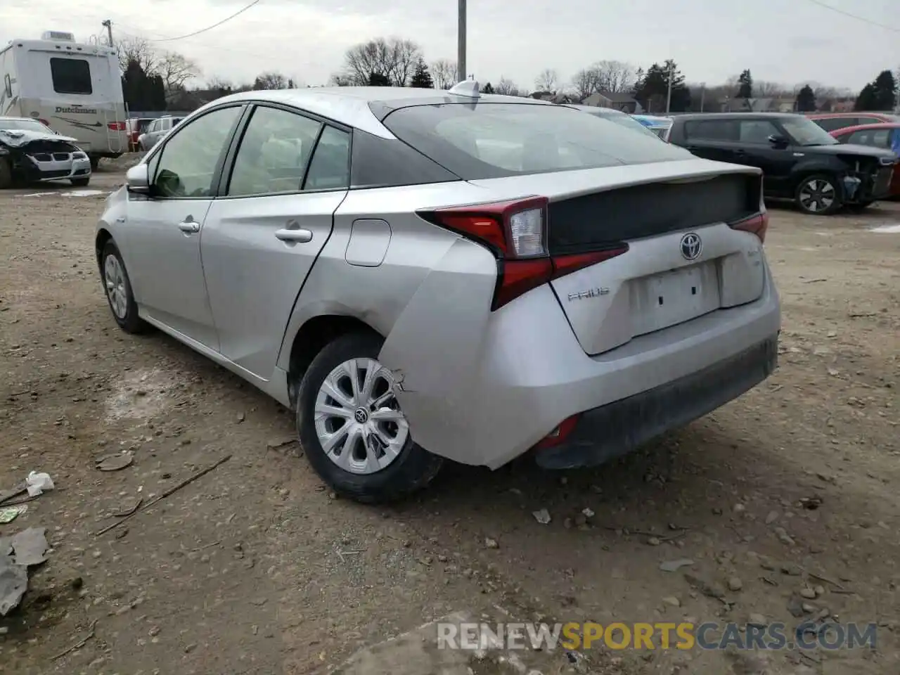 3 Photograph of a damaged car JTDKAMFUXN3159847 TOYOTA PRIUS NIGH 2022