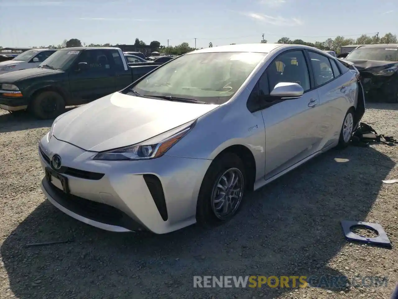 2 Photograph of a damaged car JTDKAMFUXN3160500 TOYOTA PRIUS NIGH 2022