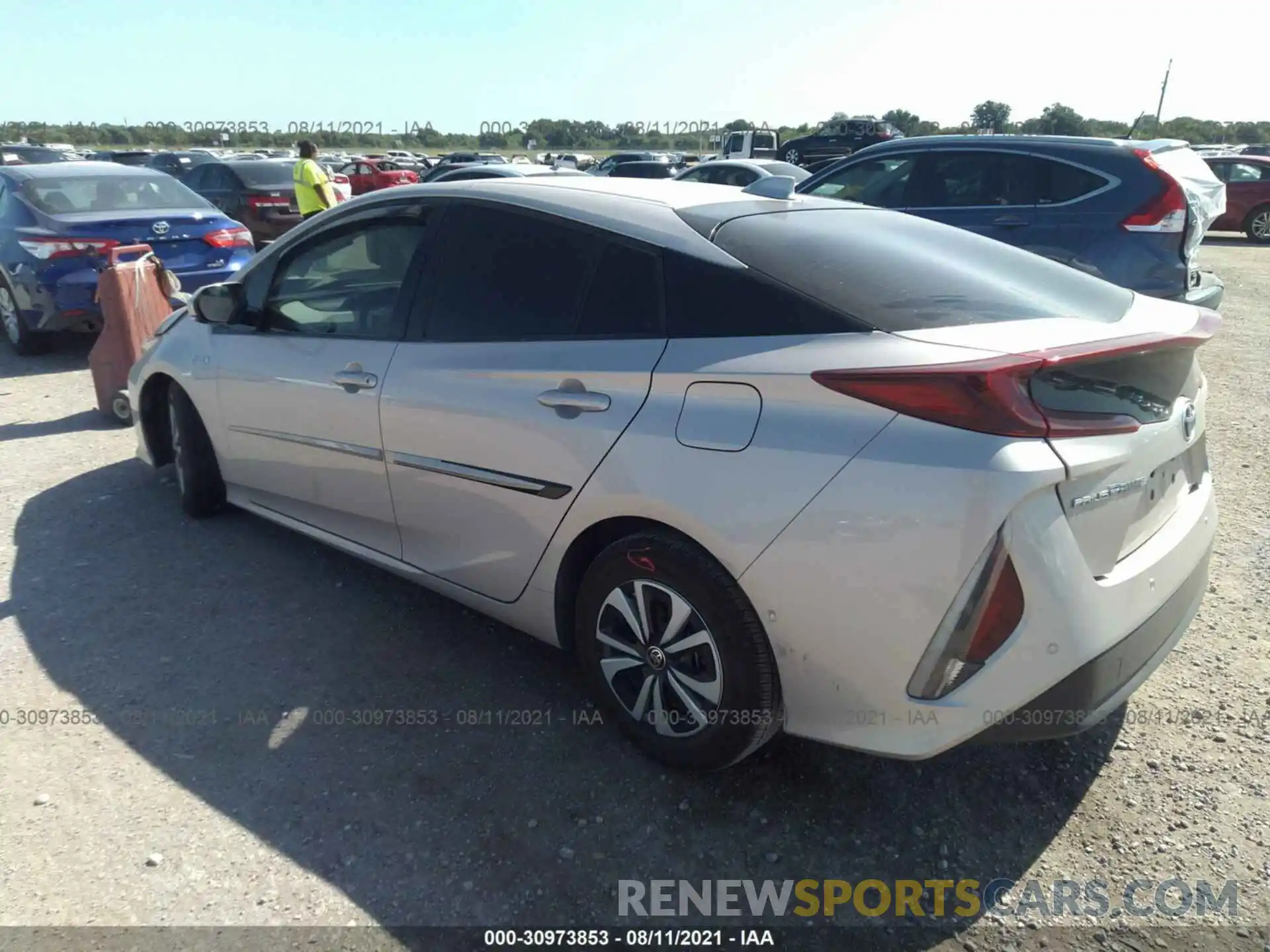 3 Photograph of a damaged car JTDKARFP0K3105282 TOYOTA PRIUS PRIME 2019