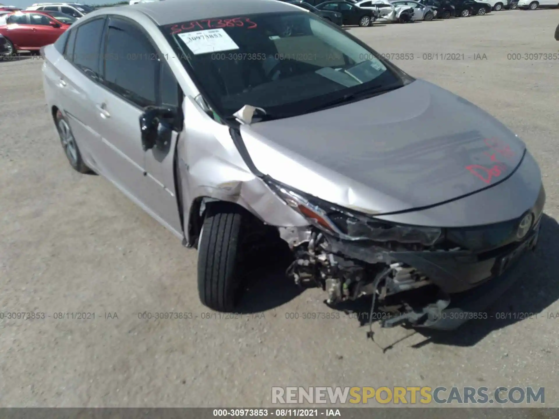 6 Photograph of a damaged car JTDKARFP0K3105282 TOYOTA PRIUS PRIME 2019