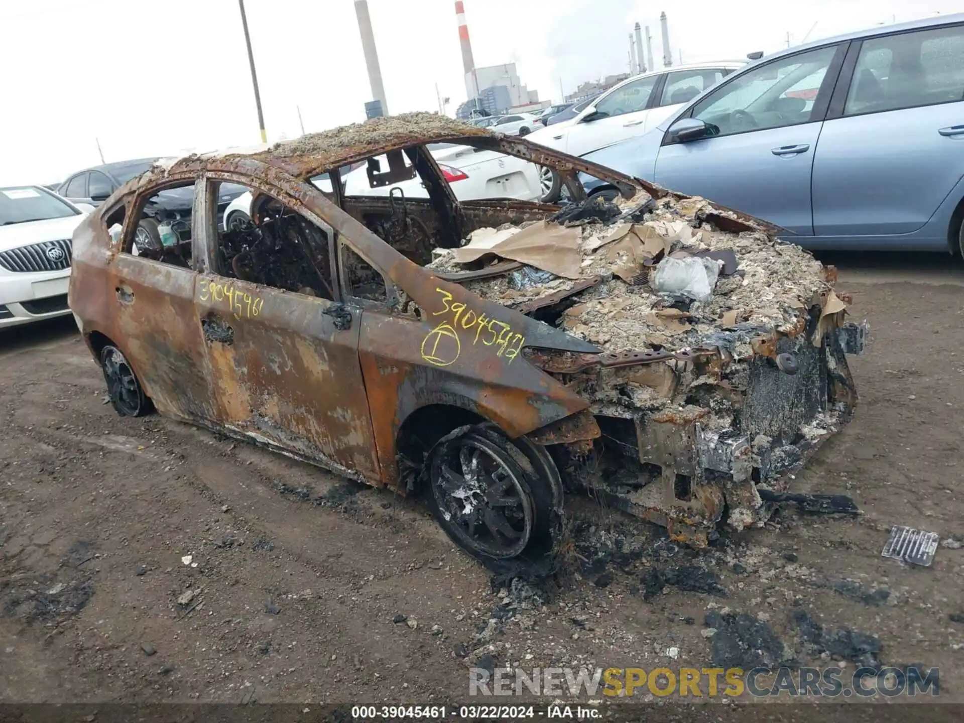 1 Photograph of a damaged car JTDKARFP0K3105718 TOYOTA PRIUS PRIME 2019