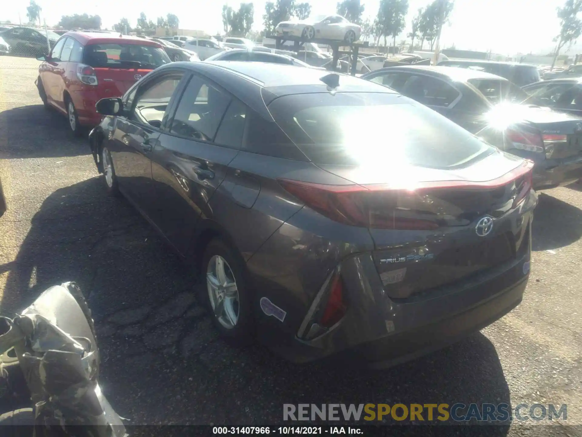 3 Photograph of a damaged car JTDKARFP0K3106240 TOYOTA PRIUS PRIME 2019