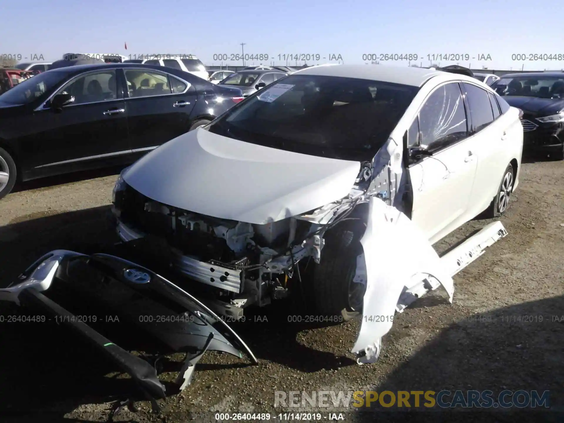 6 Фотография поврежденного автомобиля JTDKARFP0K3106710 TOYOTA PRIUS PRIME 2019