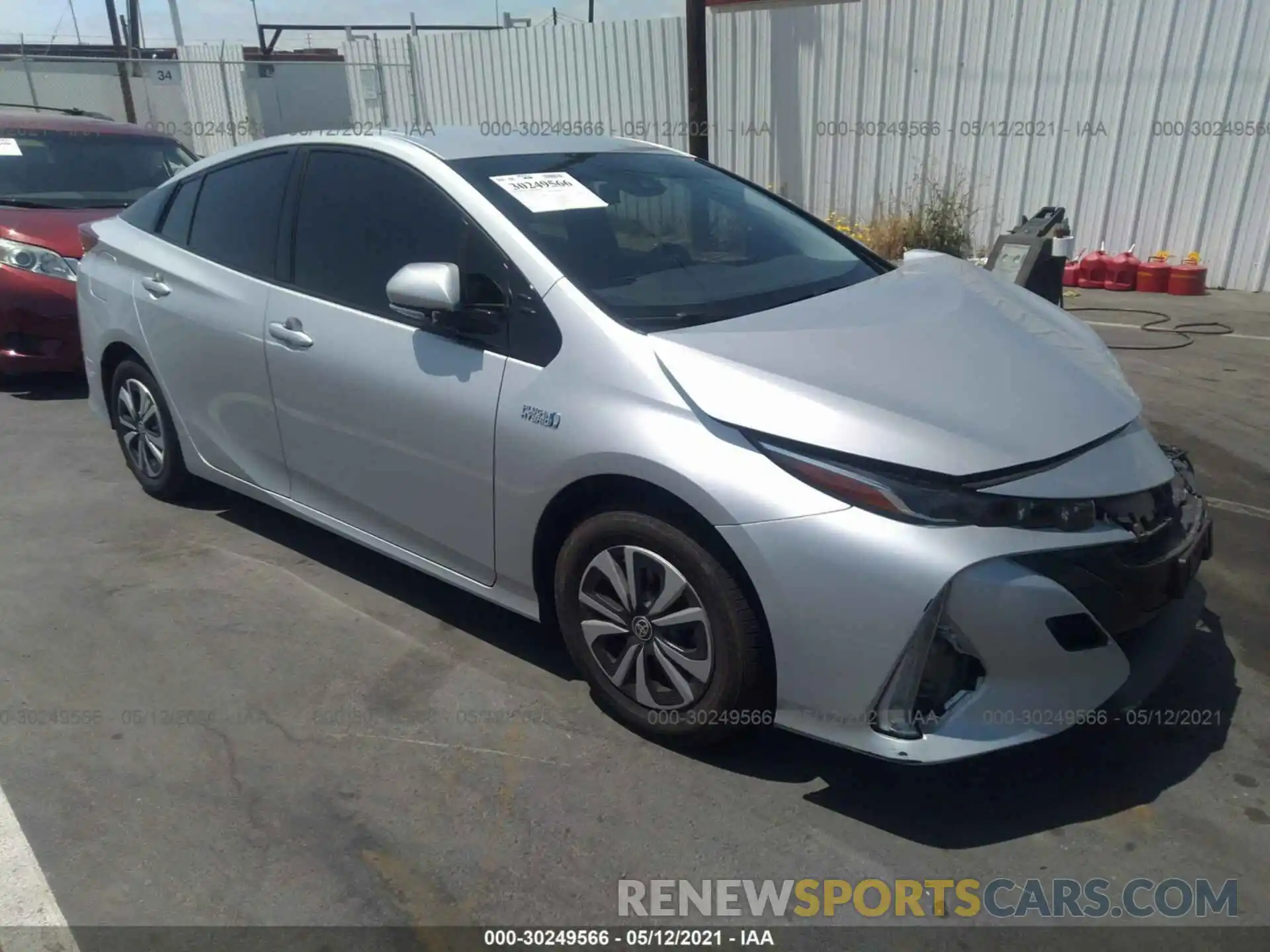 1 Photograph of a damaged car JTDKARFP0K3106934 TOYOTA PRIUS PRIME 2019