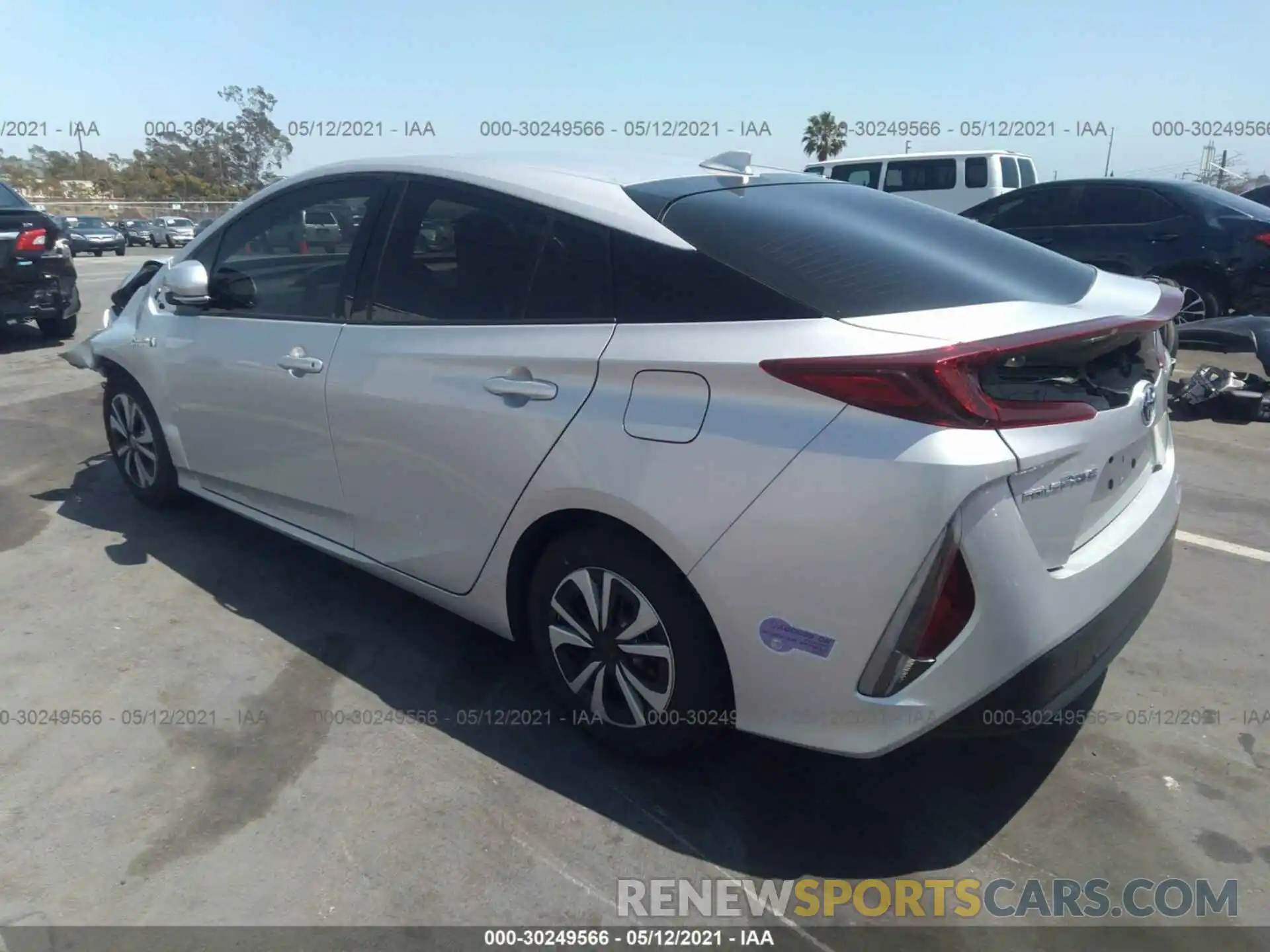 3 Фотография поврежденного автомобиля JTDKARFP0K3106934 TOYOTA PRIUS PRIME 2019