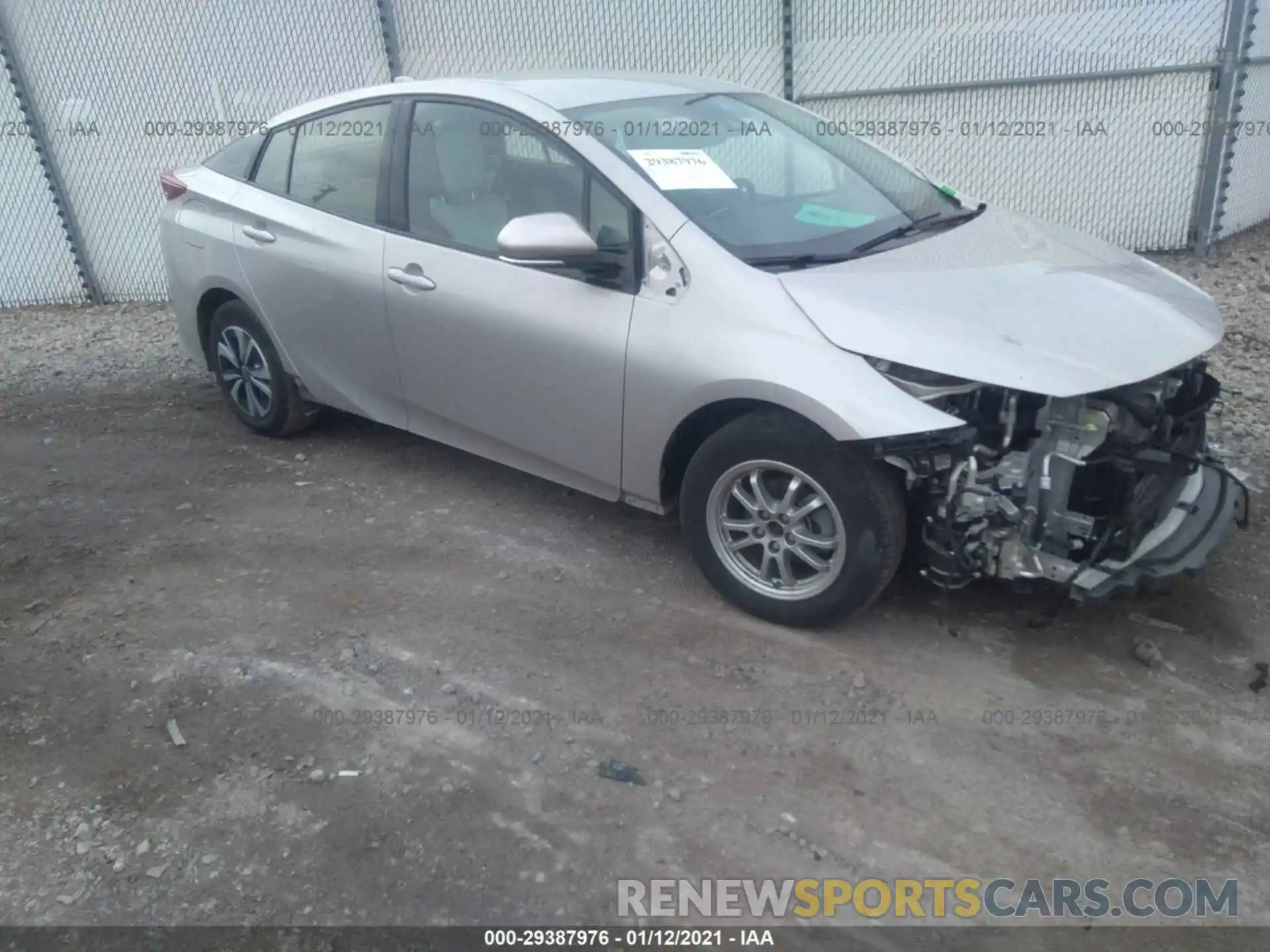 1 Photograph of a damaged car JTDKARFP0K3107341 TOYOTA PRIUS PRIME 2019