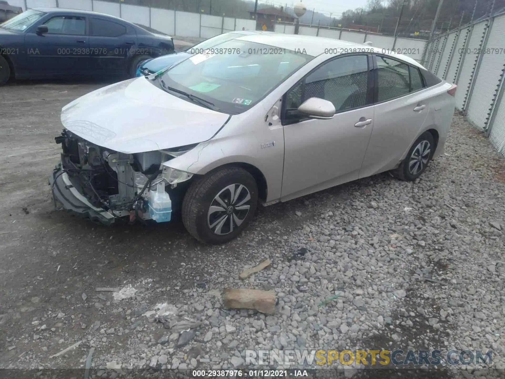 2 Фотография поврежденного автомобиля JTDKARFP0K3107341 TOYOTA PRIUS PRIME 2019