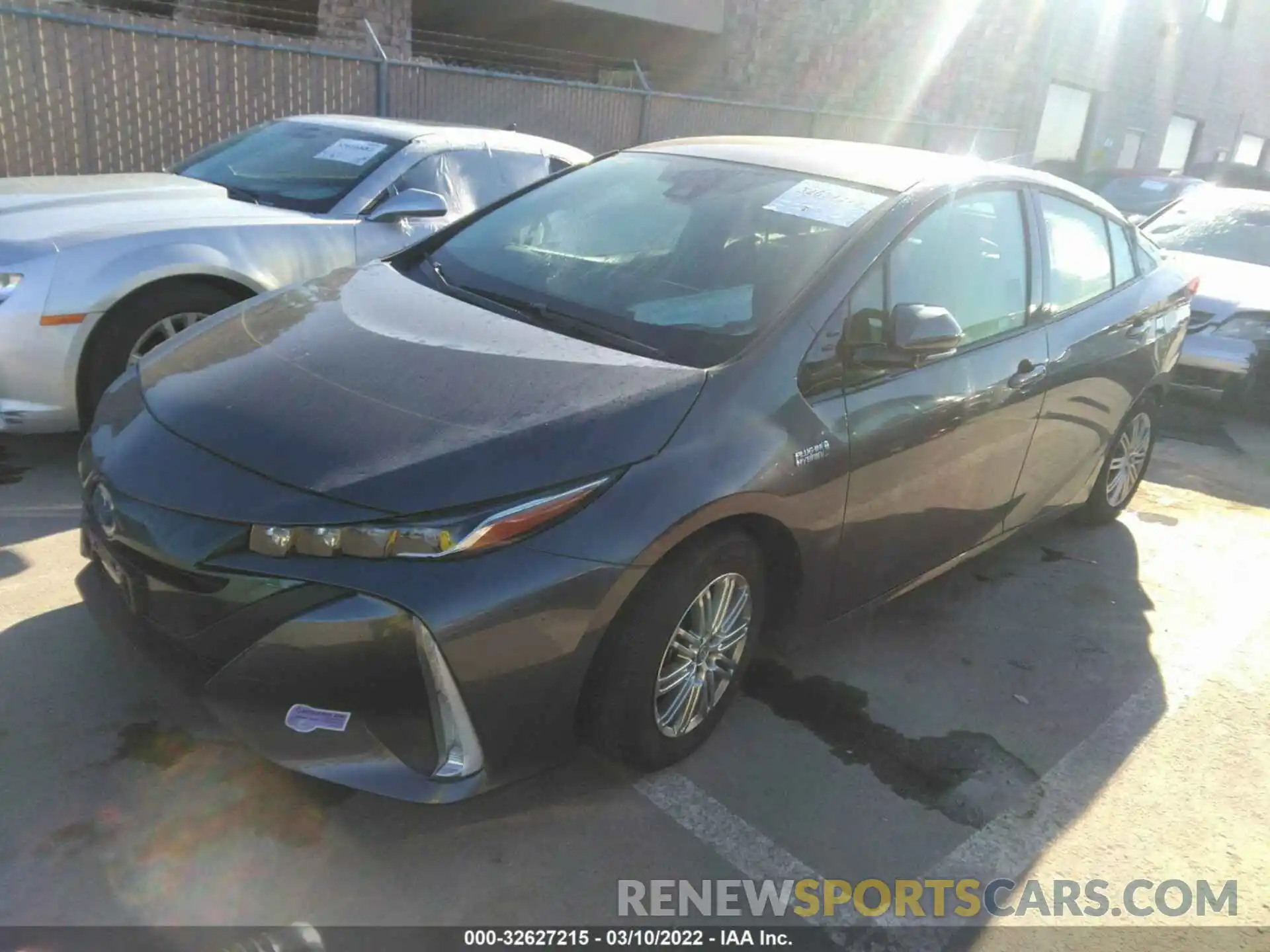 2 Photograph of a damaged car JTDKARFP0K3107503 TOYOTA PRIUS PRIME 2019