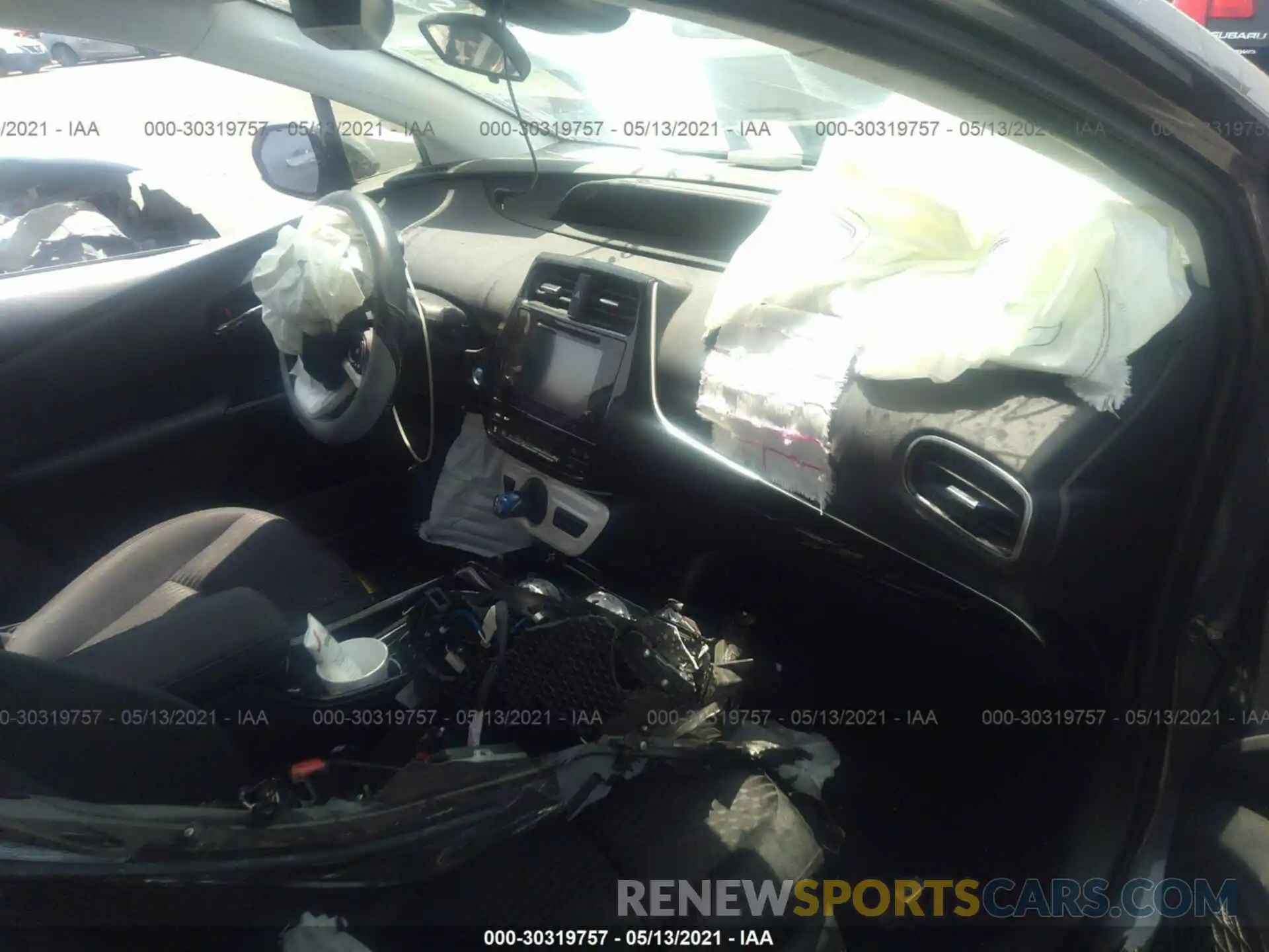 5 Photograph of a damaged car JTDKARFP0K3108862 TOYOTA PRIUS PRIME 2019