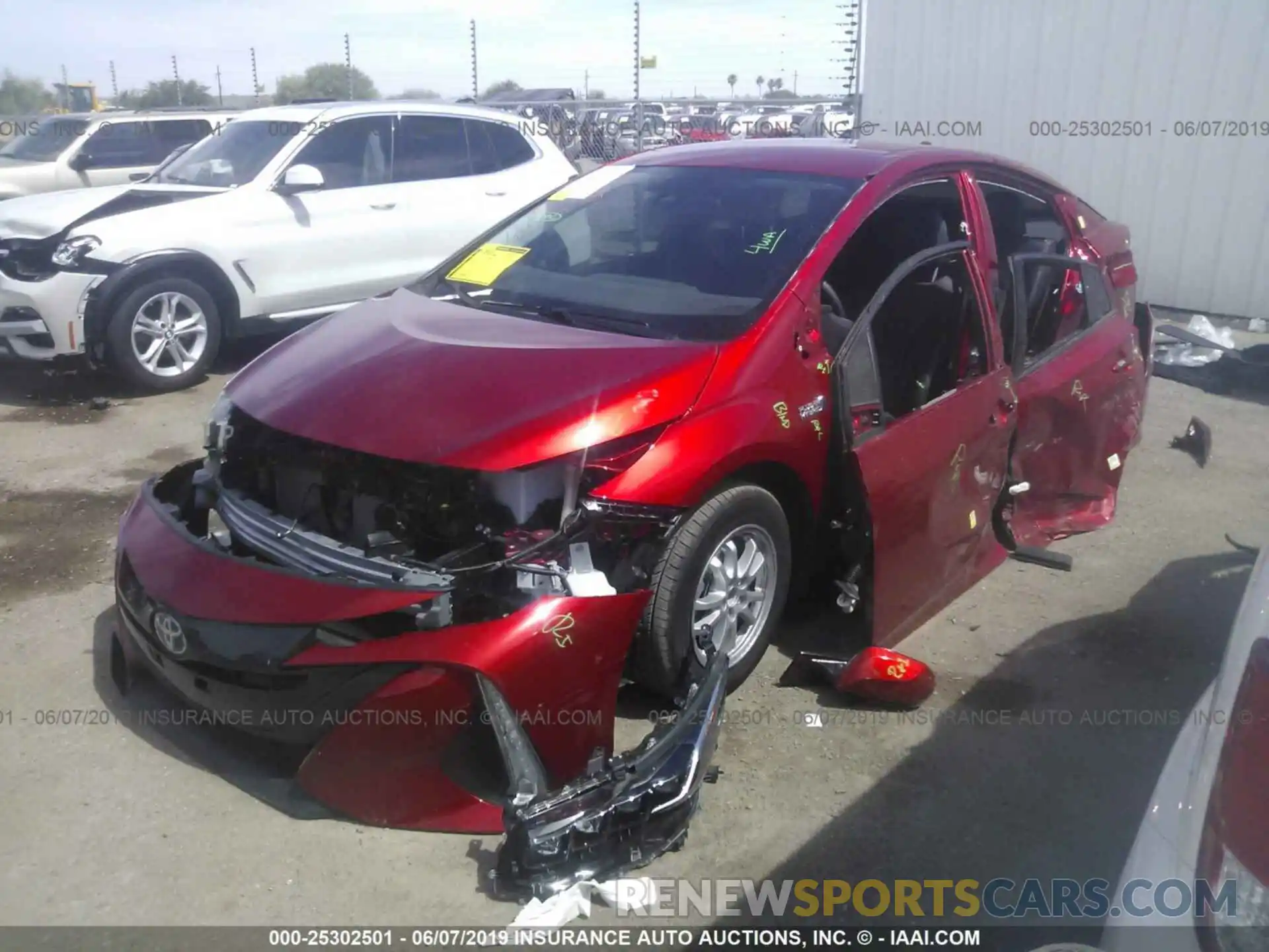 6 Photograph of a damaged car JTDKARFP0K3110160 TOYOTA PRIUS PRIME 2019