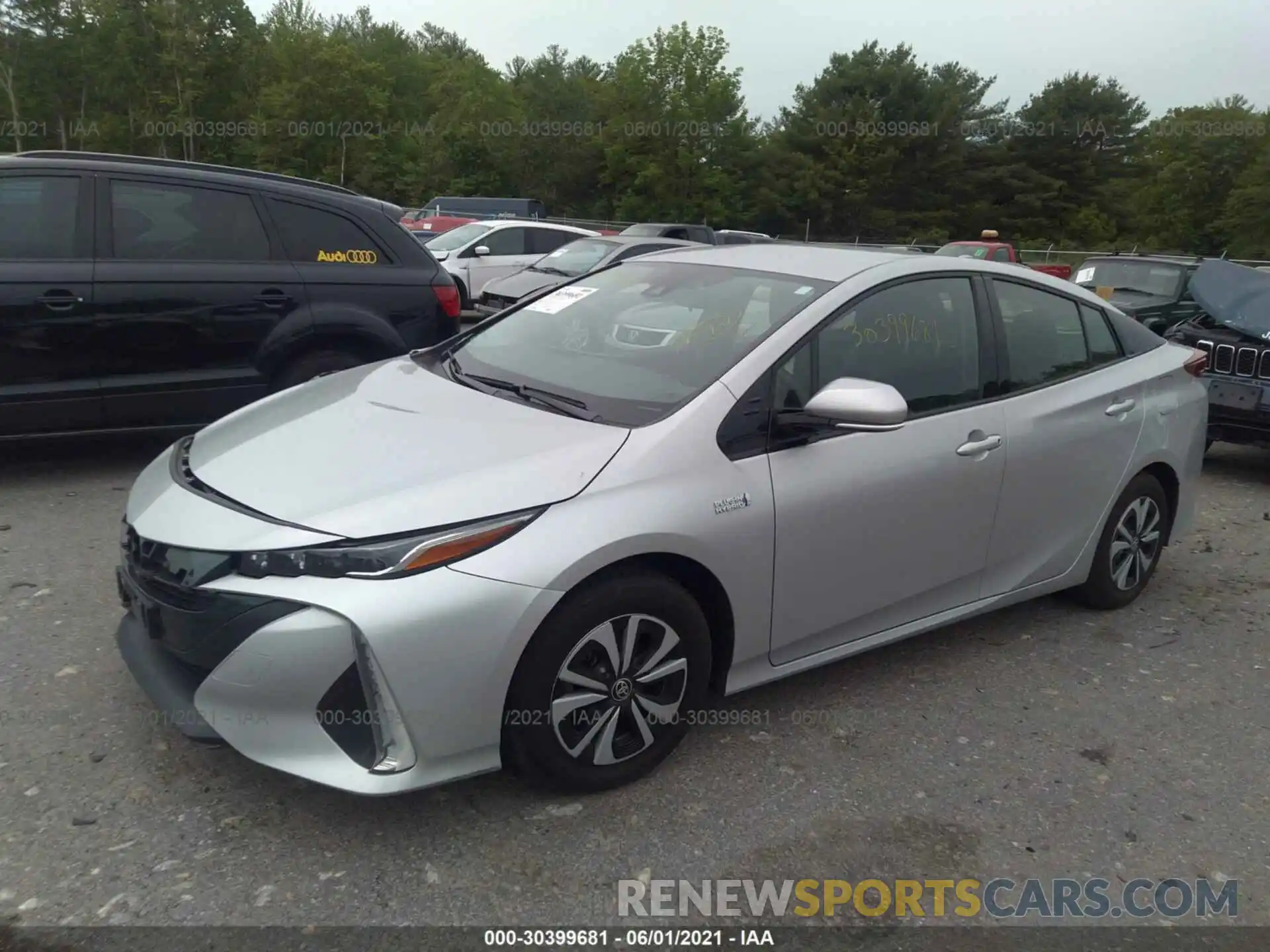 2 Photograph of a damaged car JTDKARFP0K3110479 TOYOTA PRIUS PRIME 2019