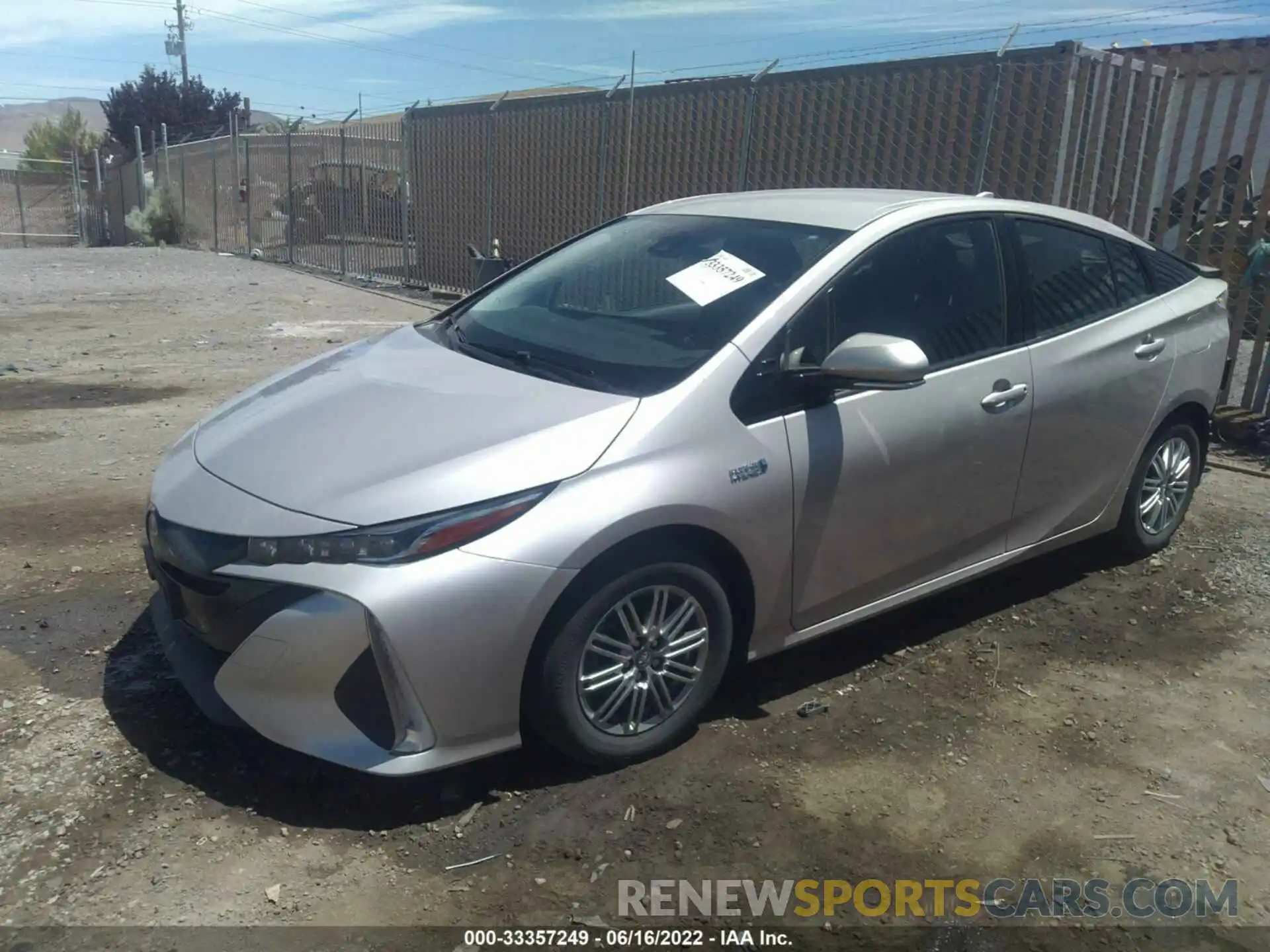 2 Photograph of a damaged car JTDKARFP0K3112460 TOYOTA PRIUS PRIME 2019