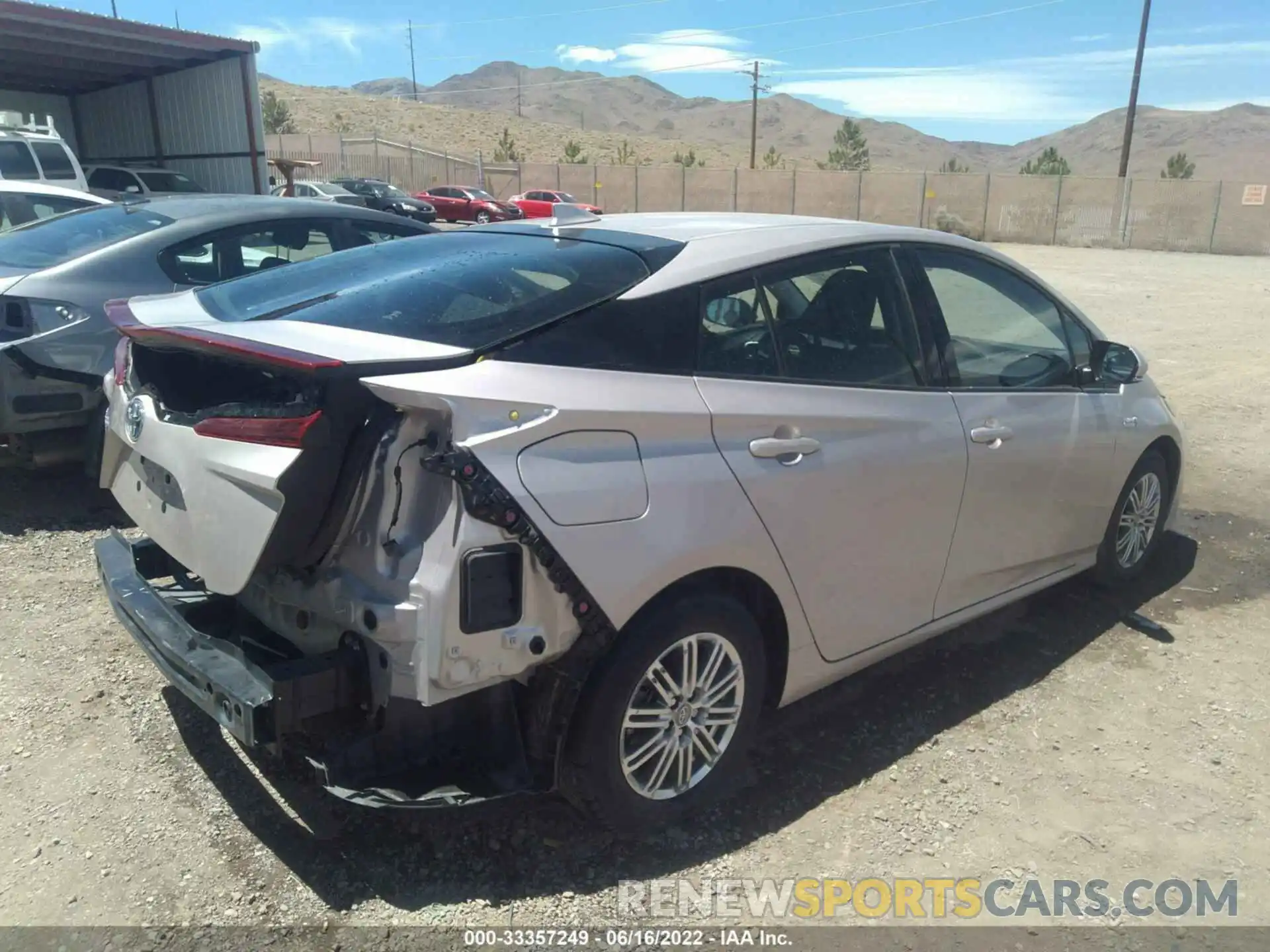 4 Photograph of a damaged car JTDKARFP0K3112460 TOYOTA PRIUS PRIME 2019