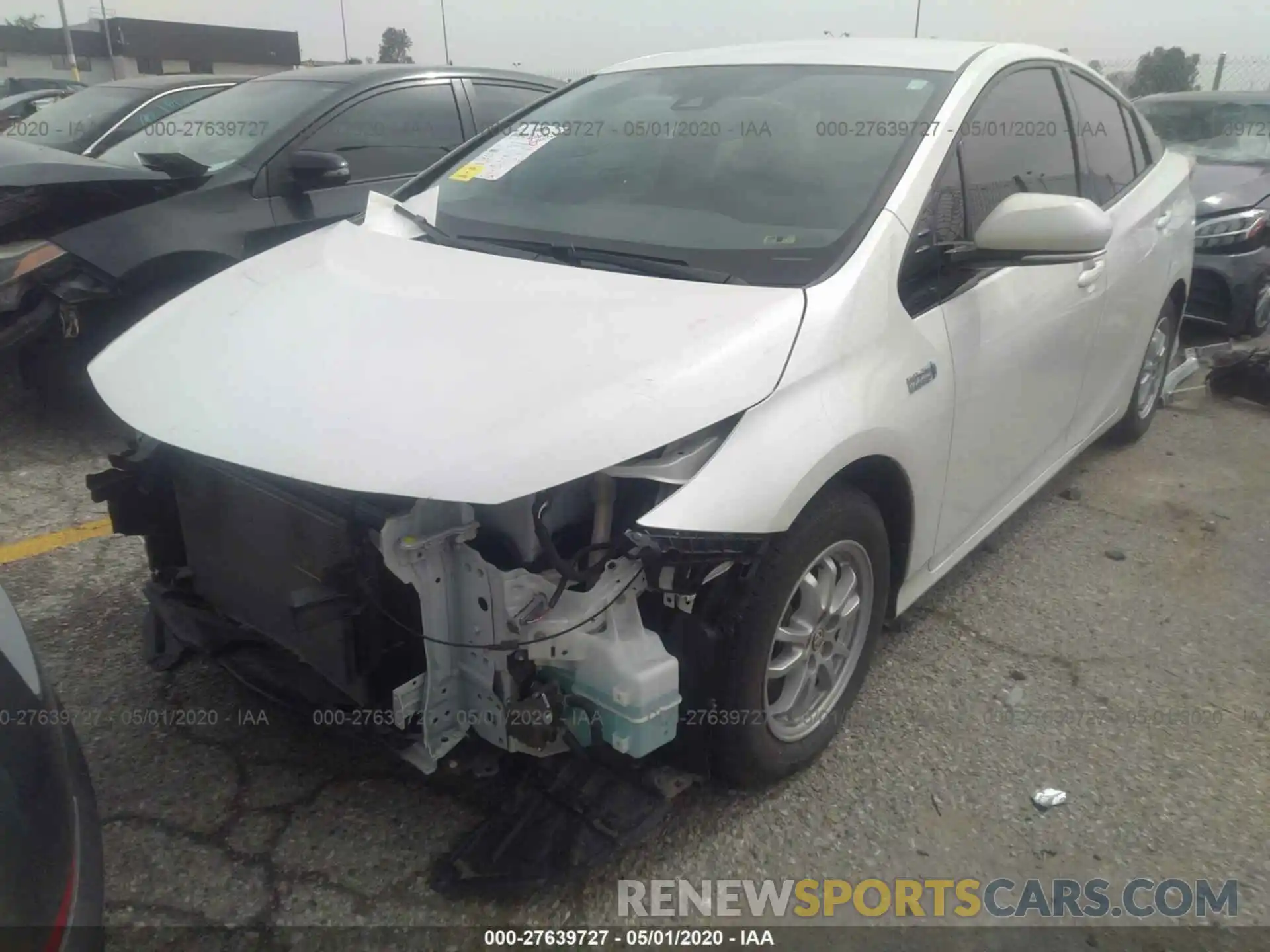 2 Photograph of a damaged car JTDKARFP0K3115357 TOYOTA PRIUS PRIME 2019