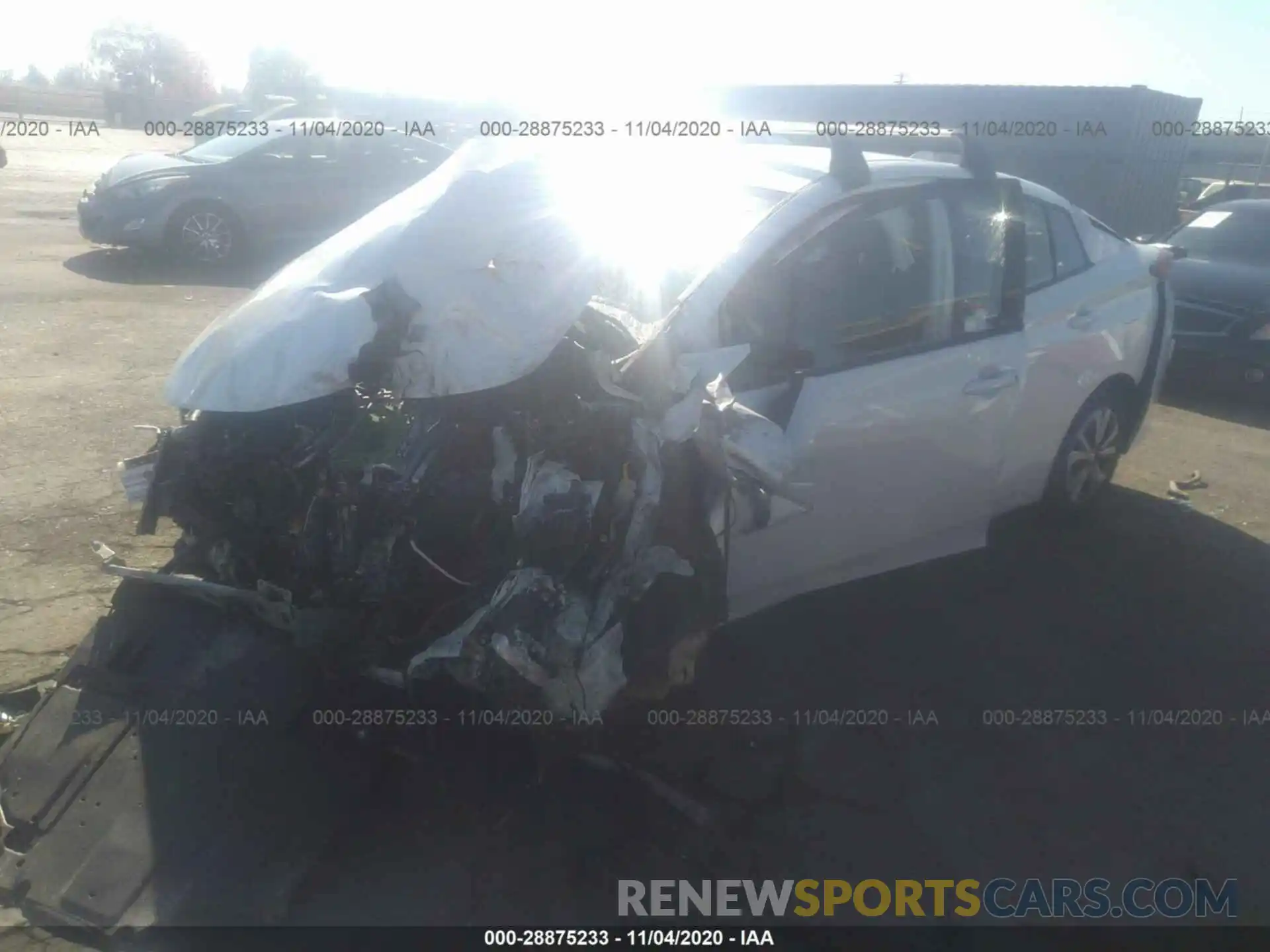 2 Photograph of a damaged car JTDKARFP0K3117609 TOYOTA PRIUS PRIME 2019