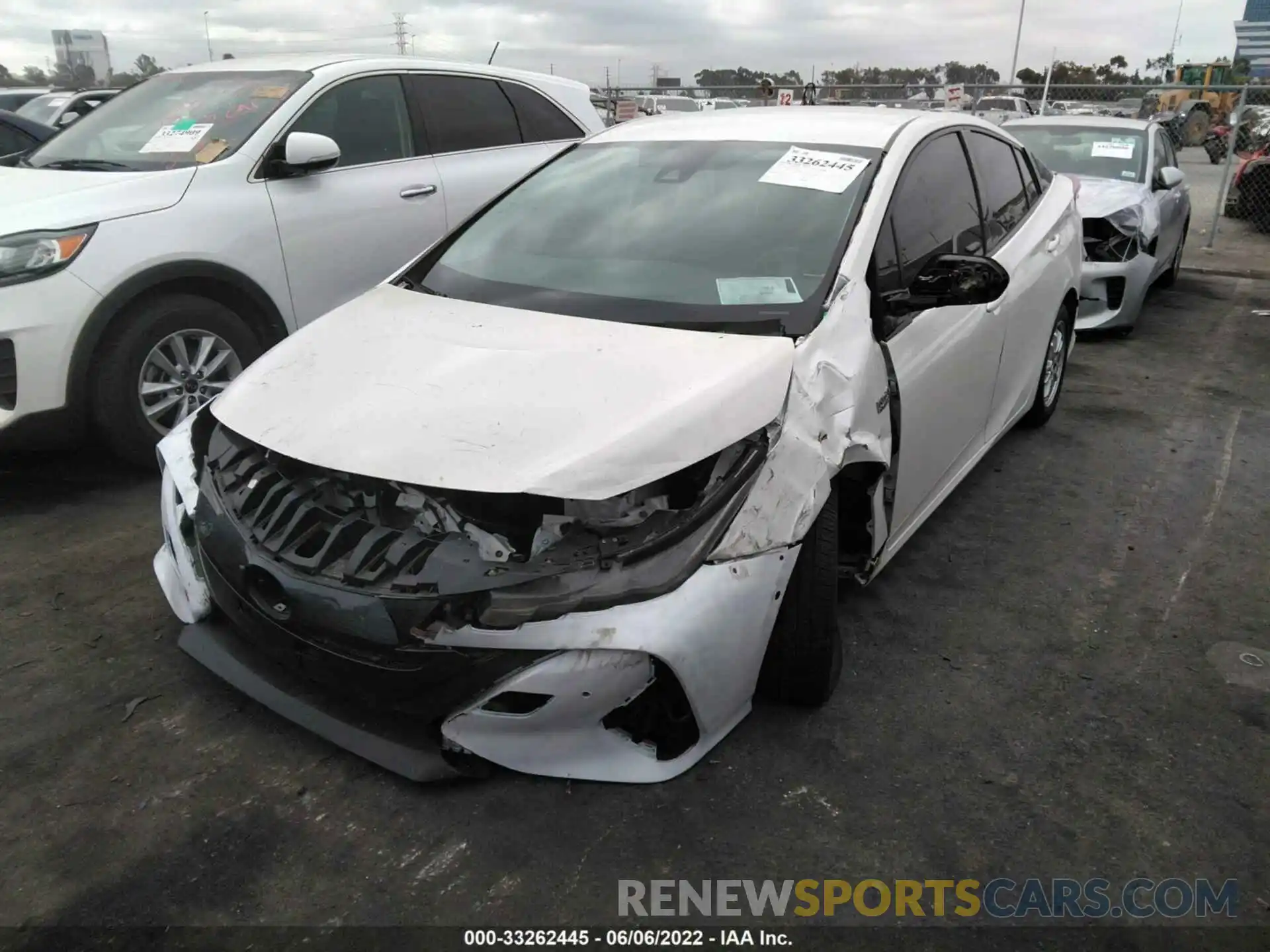 2 Photograph of a damaged car JTDKARFP0K3118937 TOYOTA PRIUS PRIME 2019