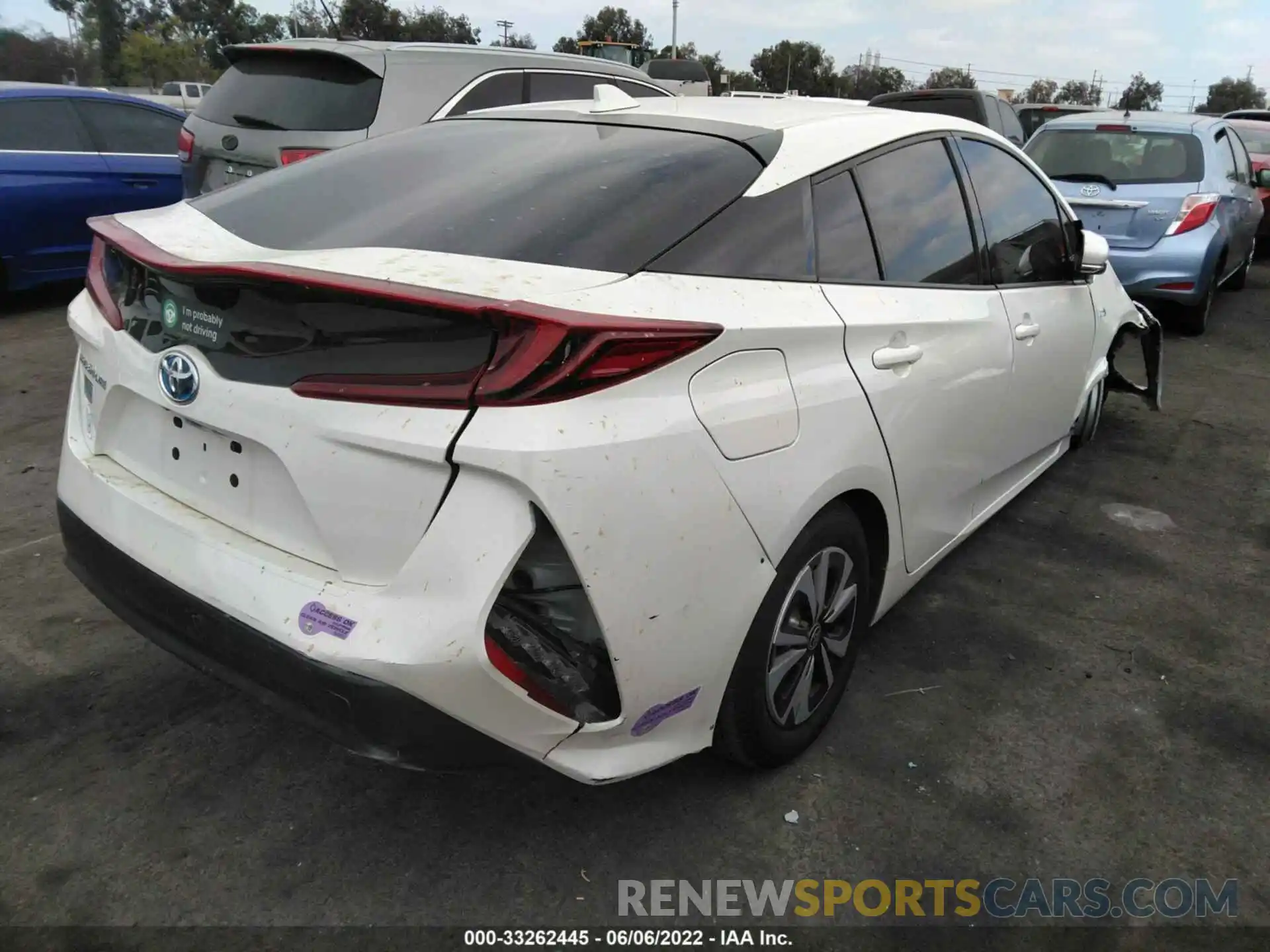 4 Photograph of a damaged car JTDKARFP0K3118937 TOYOTA PRIUS PRIME 2019