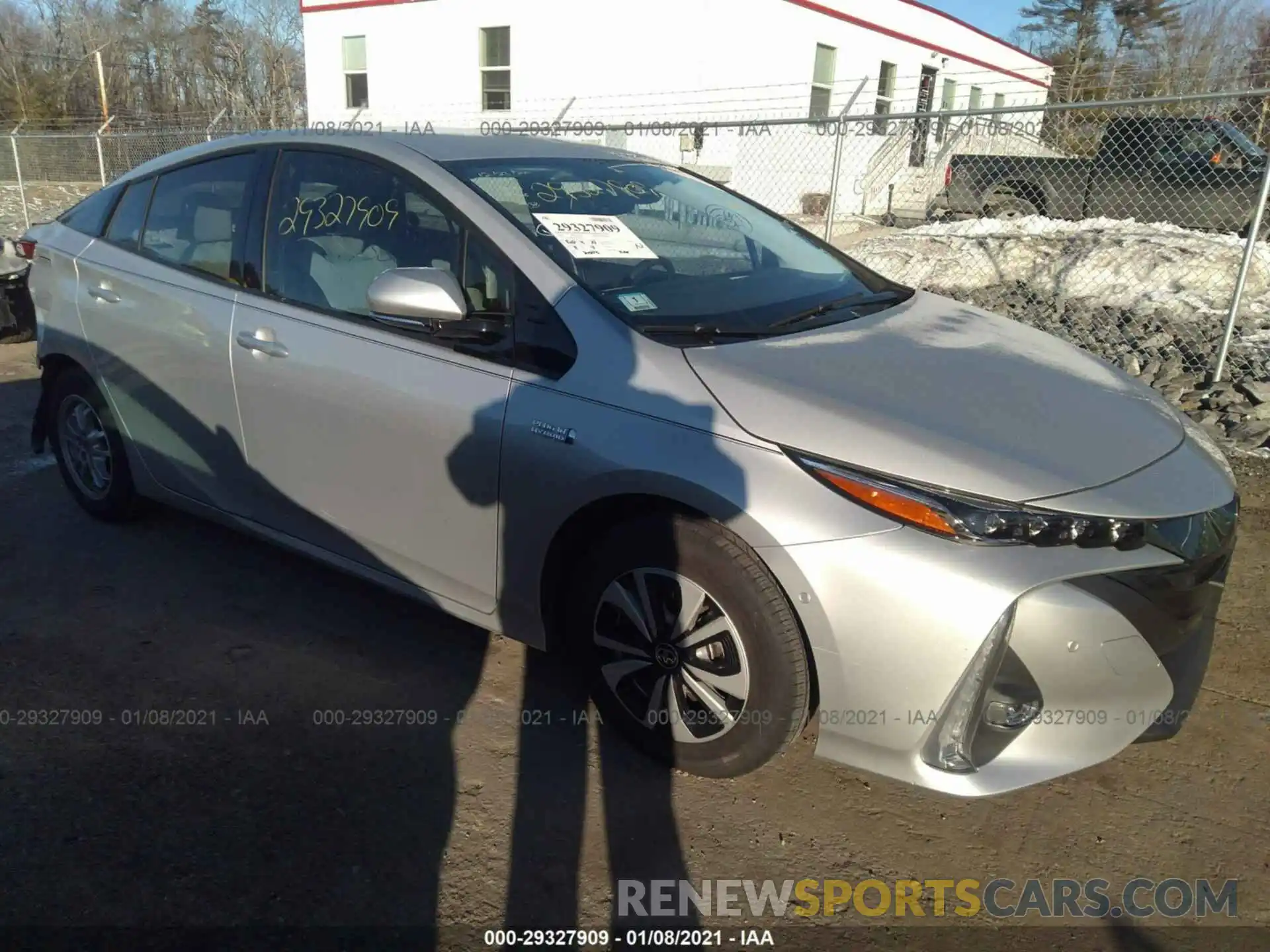 1 Photograph of a damaged car JTDKARFP0K3119862 TOYOTA PRIUS PRIME 2019