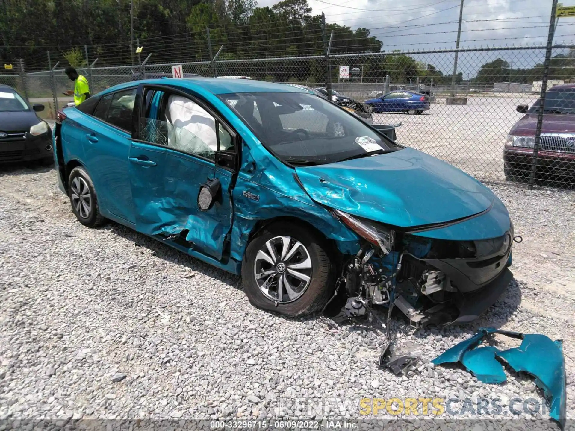 1 Photograph of a damaged car JTDKARFP1K3107414 TOYOTA PRIUS PRIME 2019