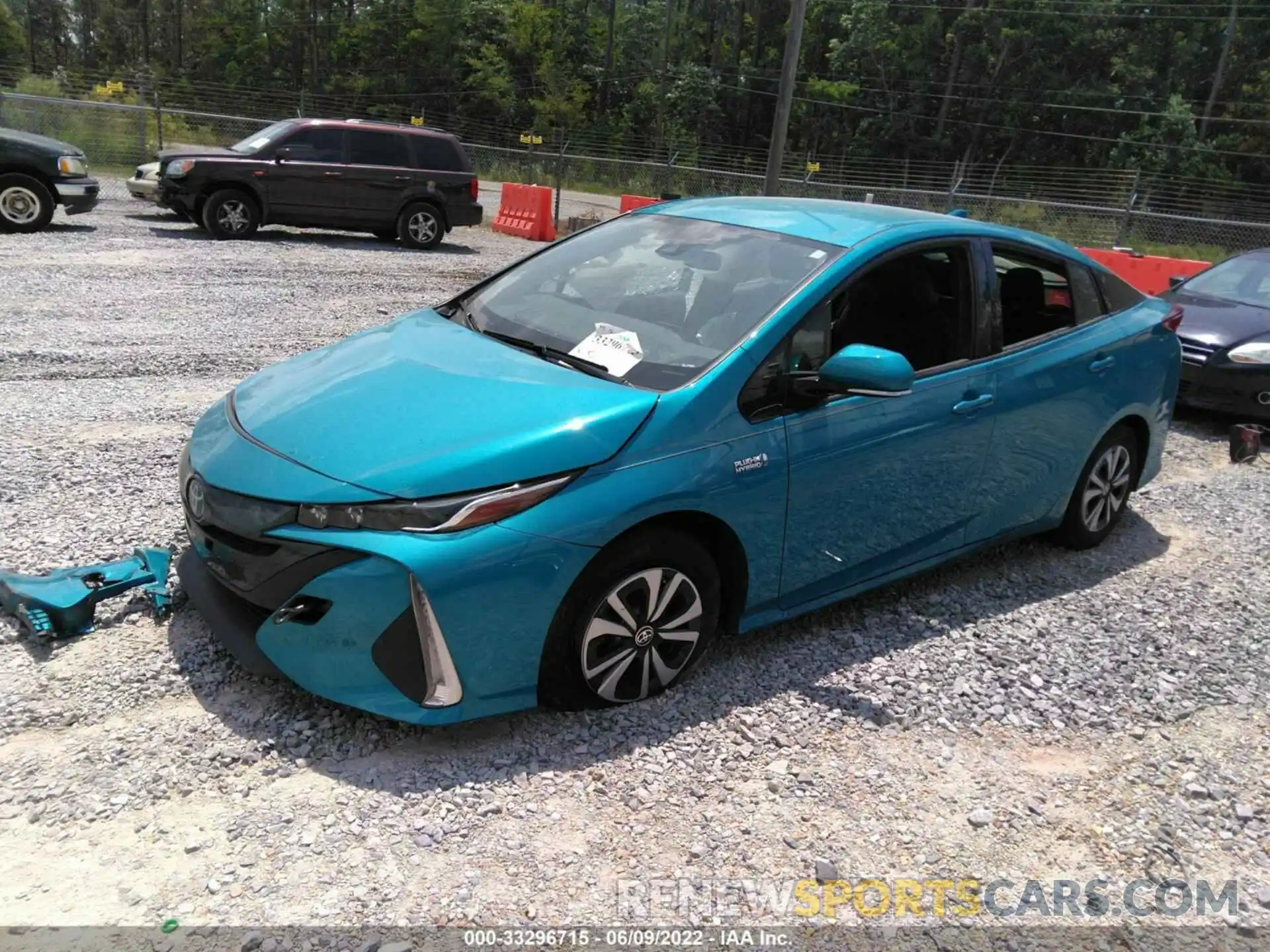 2 Фотография поврежденного автомобиля JTDKARFP1K3107414 TOYOTA PRIUS PRIME 2019