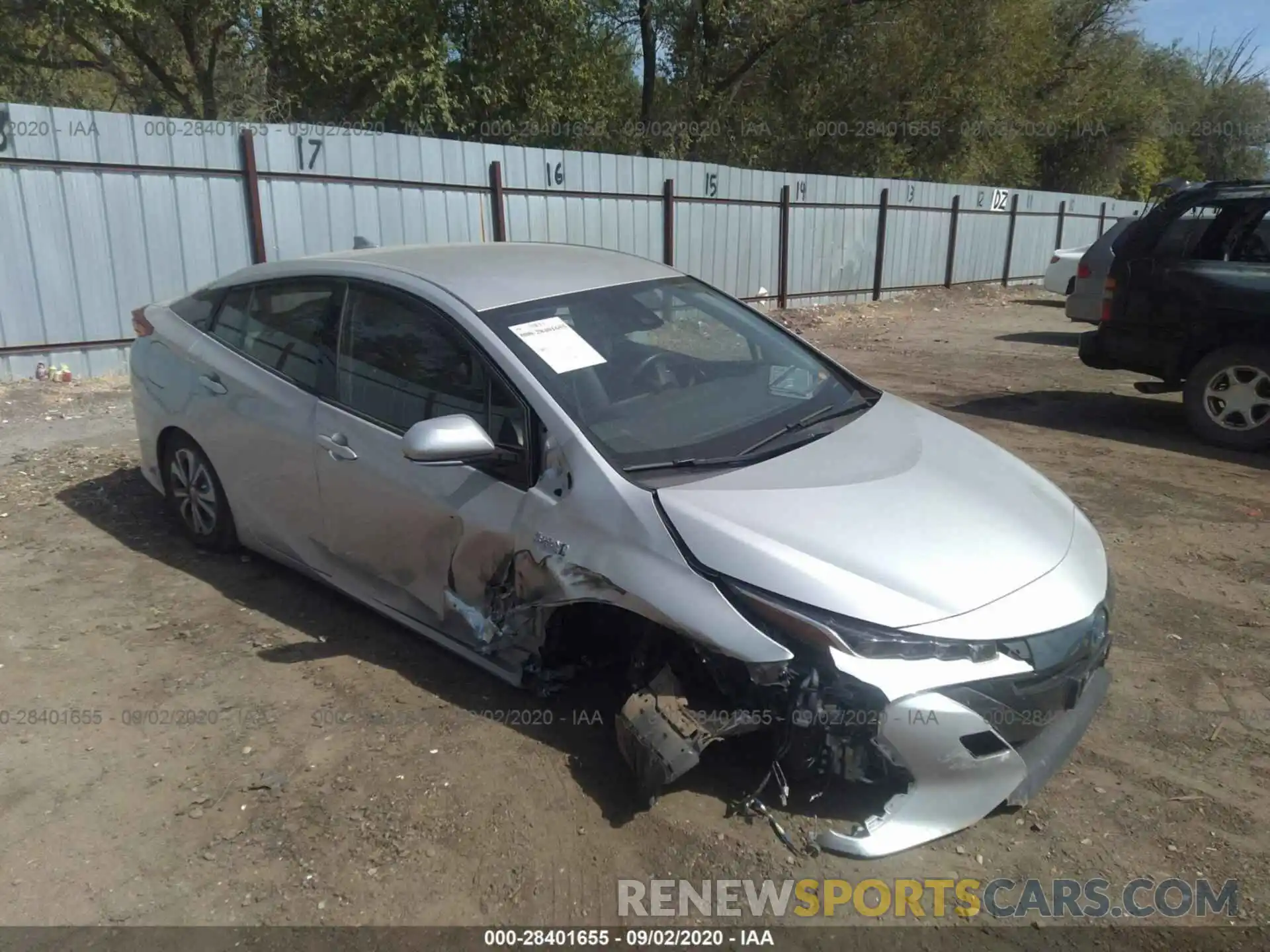 1 Photograph of a damaged car JTDKARFP1K3109096 TOYOTA PRIUS PRIME 2019