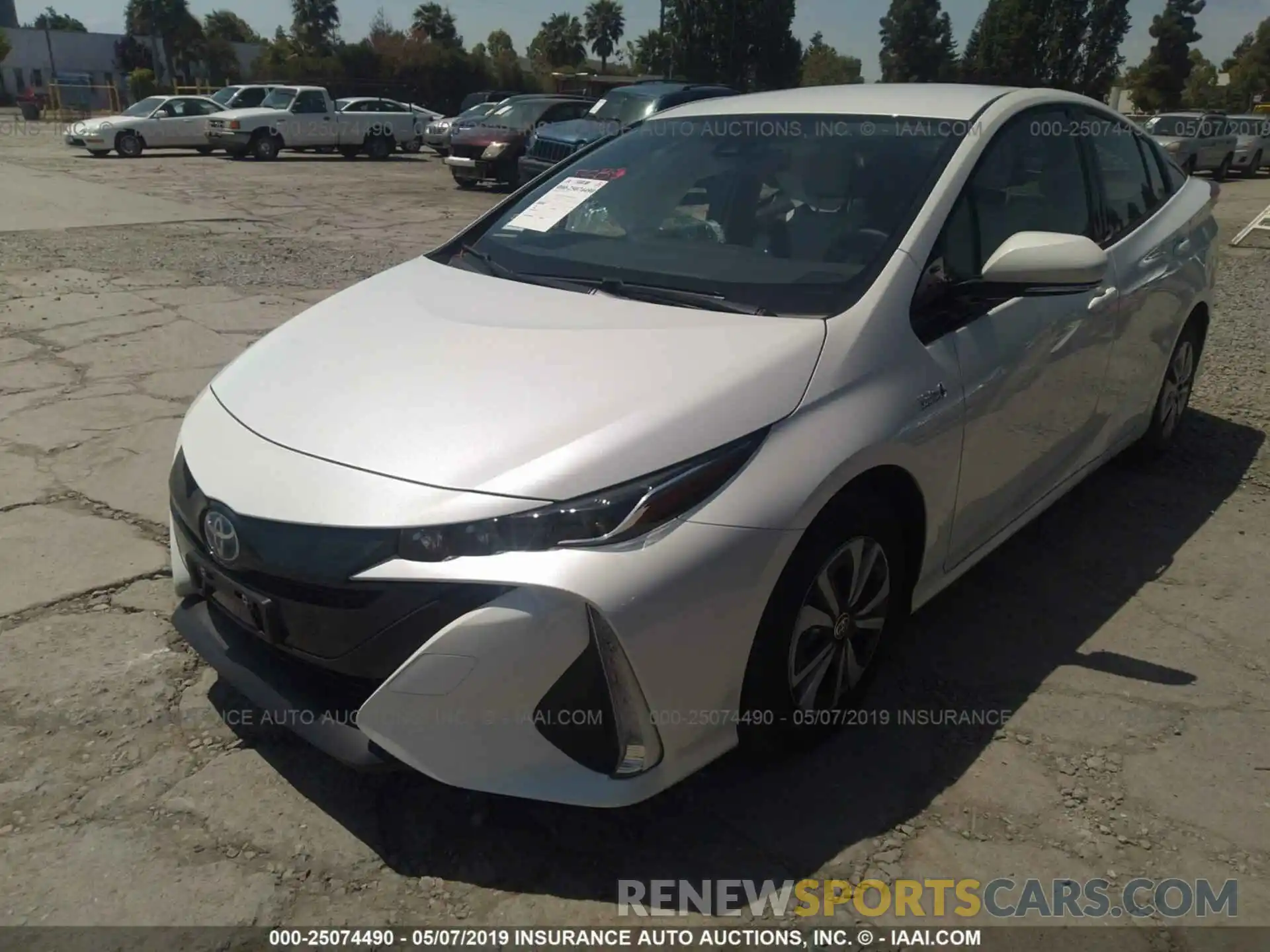 2 Photograph of a damaged car JTDKARFP1K3109373 TOYOTA PRIUS PRIME 2019