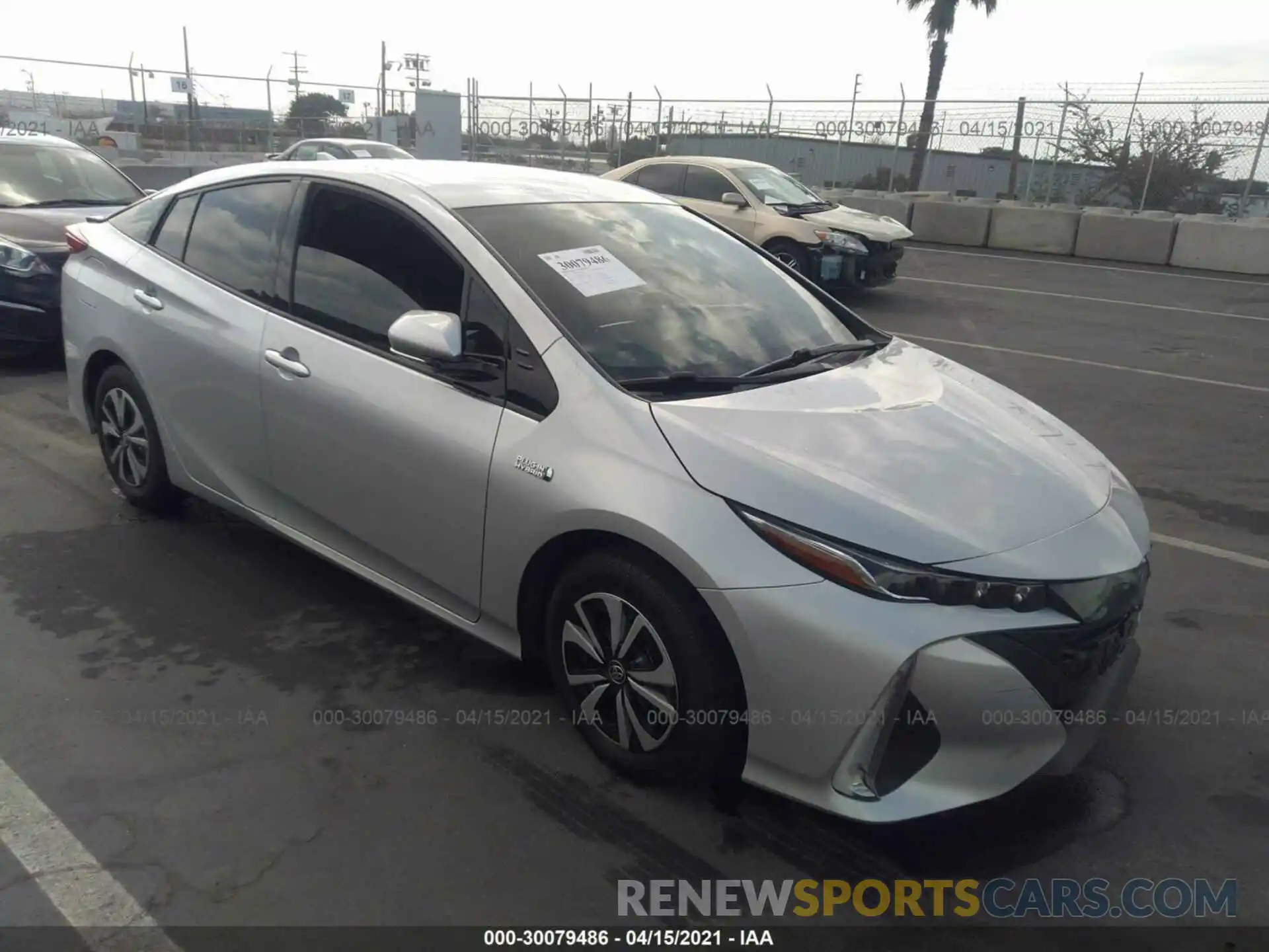 1 Photograph of a damaged car JTDKARFP1K3111379 TOYOTA PRIUS PRIME 2019