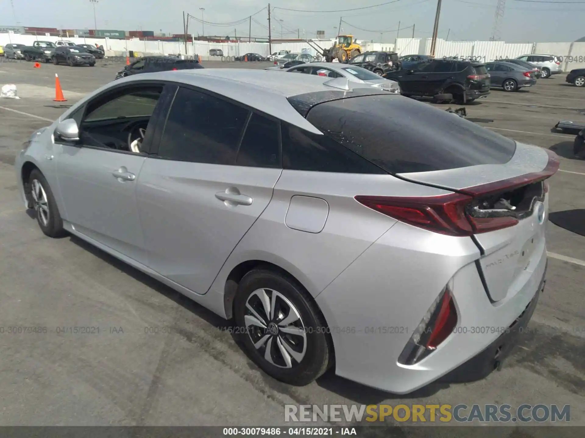 3 Photograph of a damaged car JTDKARFP1K3111379 TOYOTA PRIUS PRIME 2019