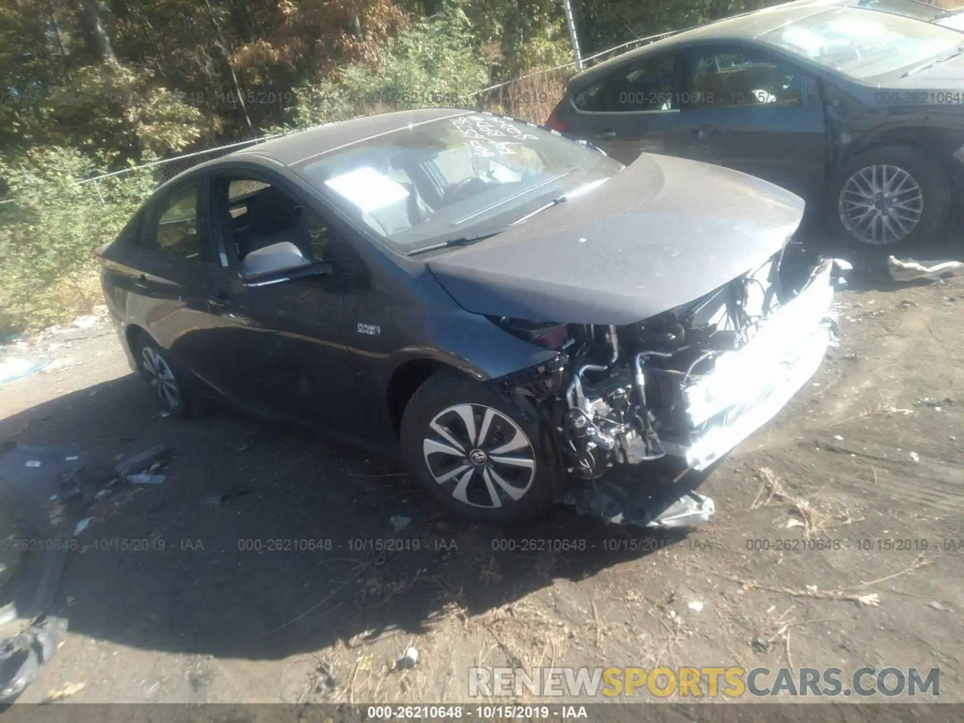 1 Photograph of a damaged car JTDKARFP1K3111477 TOYOTA PRIUS PRIME 2019