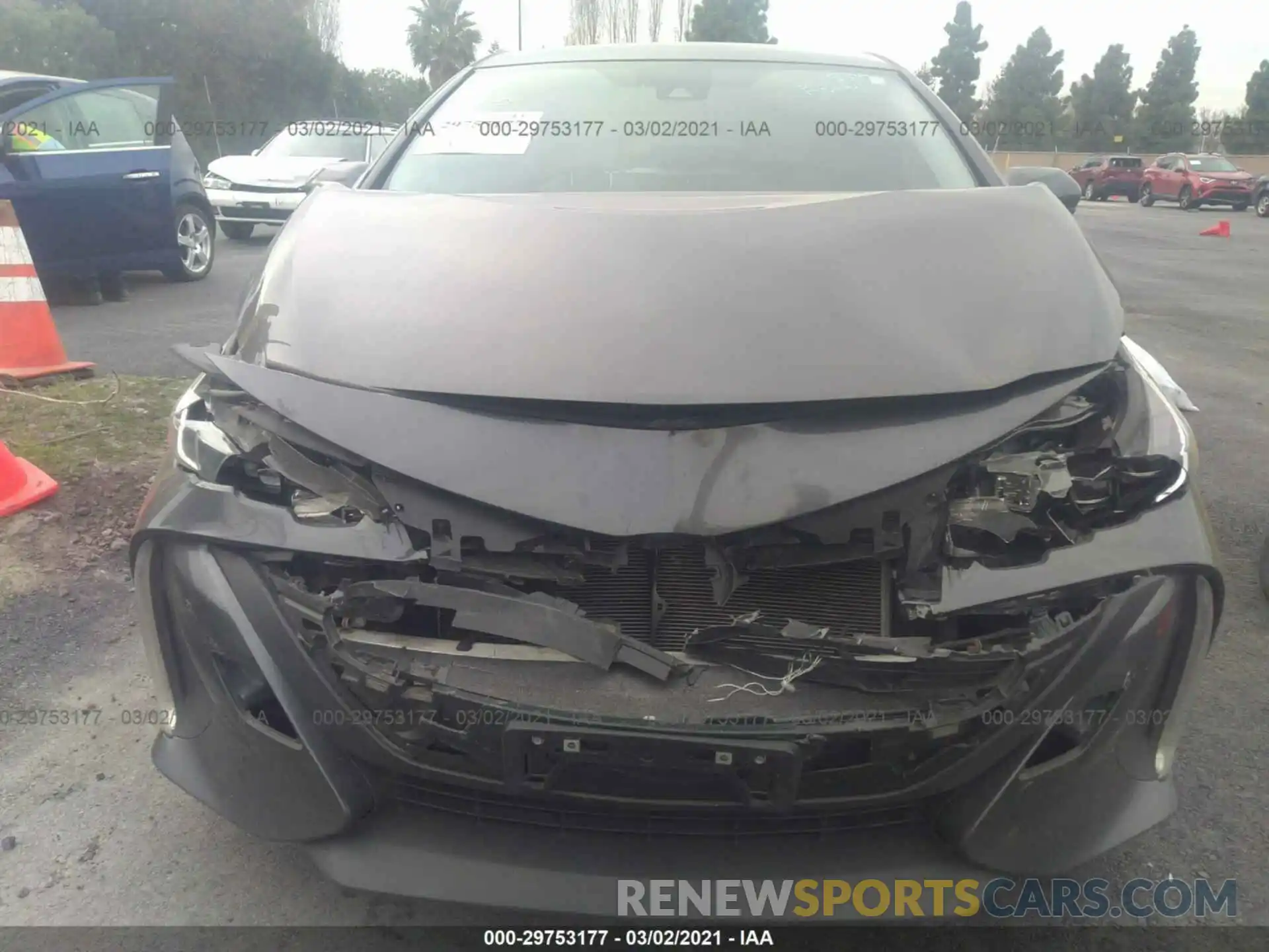 6 Photograph of a damaged car JTDKARFP1K3113780 TOYOTA PRIUS PRIME 2019