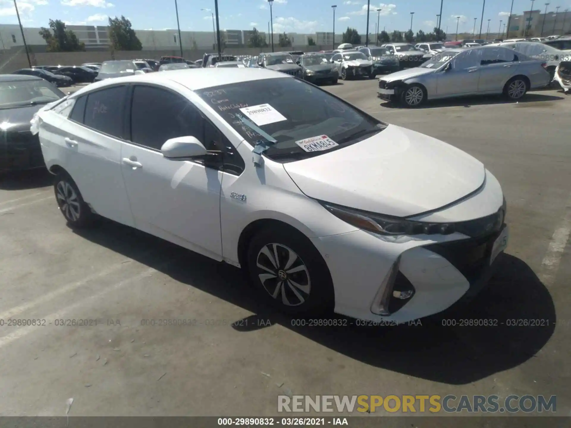 1 Photograph of a damaged car JTDKARFP1K3114251 TOYOTA PRIUS PRIME 2019