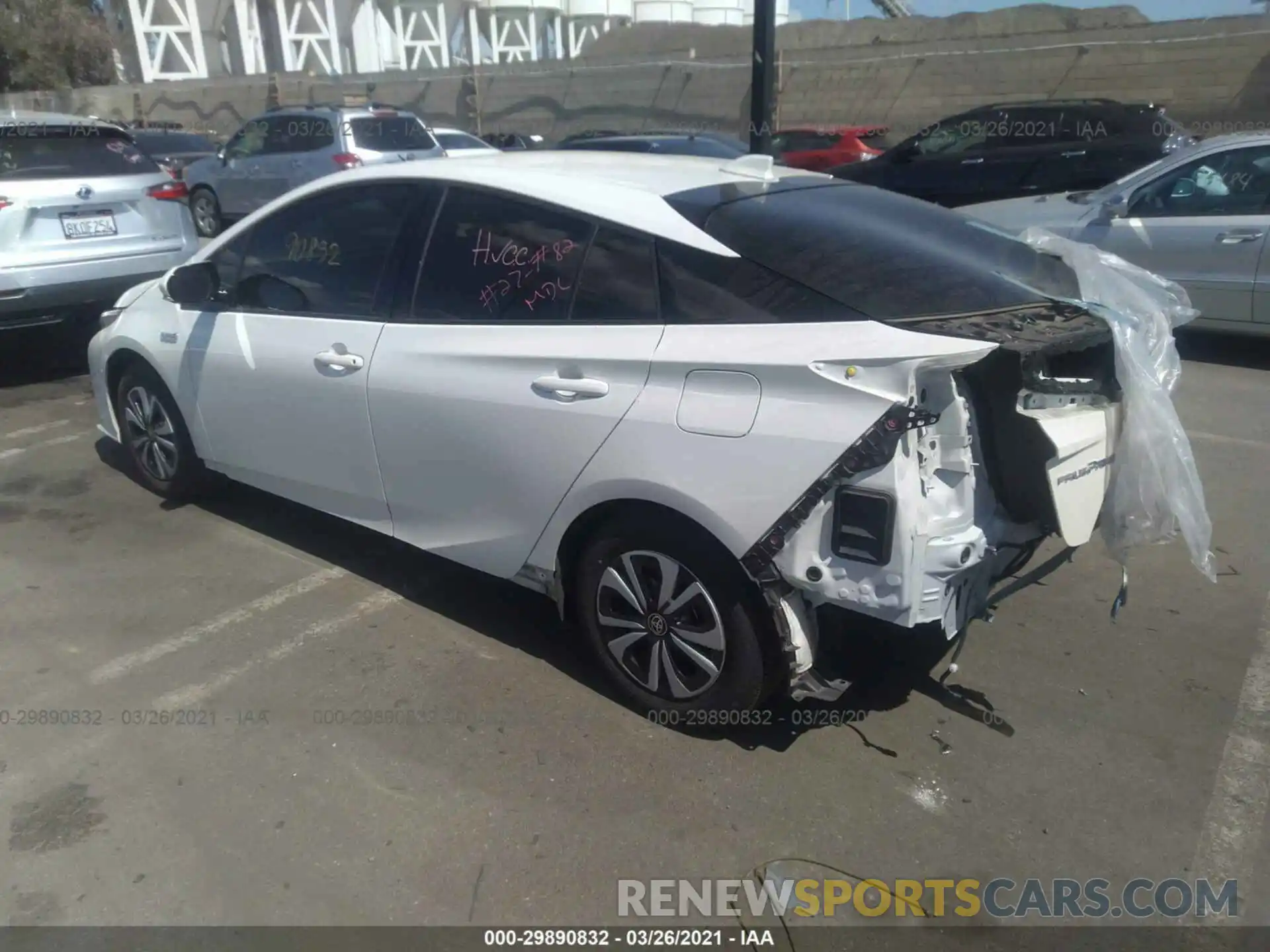 3 Photograph of a damaged car JTDKARFP1K3114251 TOYOTA PRIUS PRIME 2019