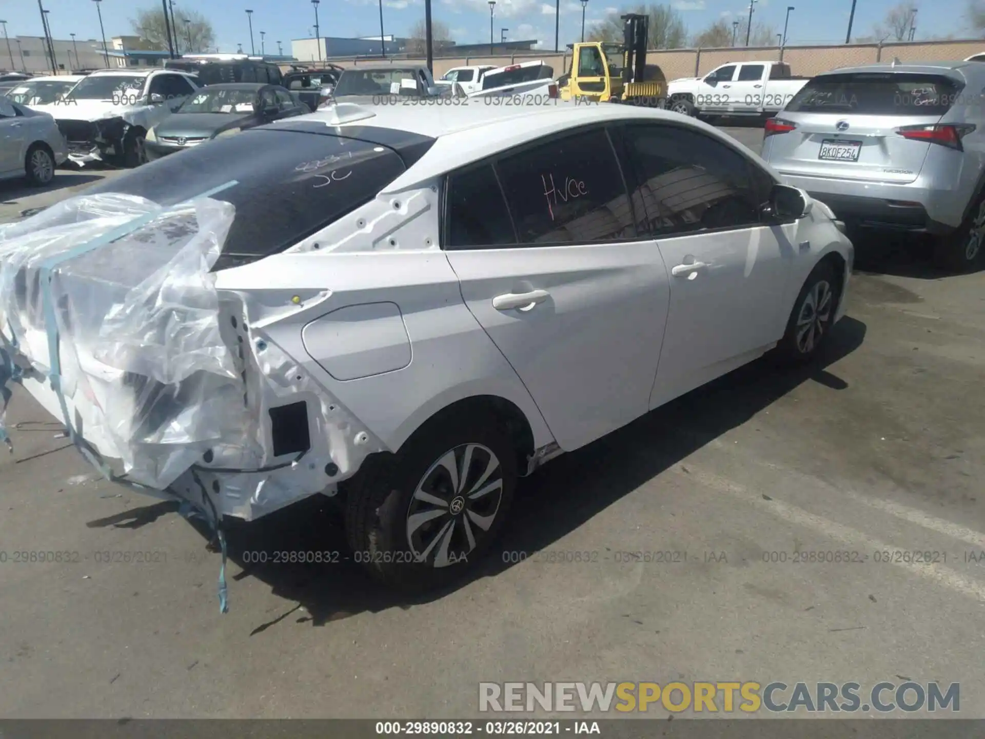 4 Photograph of a damaged car JTDKARFP1K3114251 TOYOTA PRIUS PRIME 2019