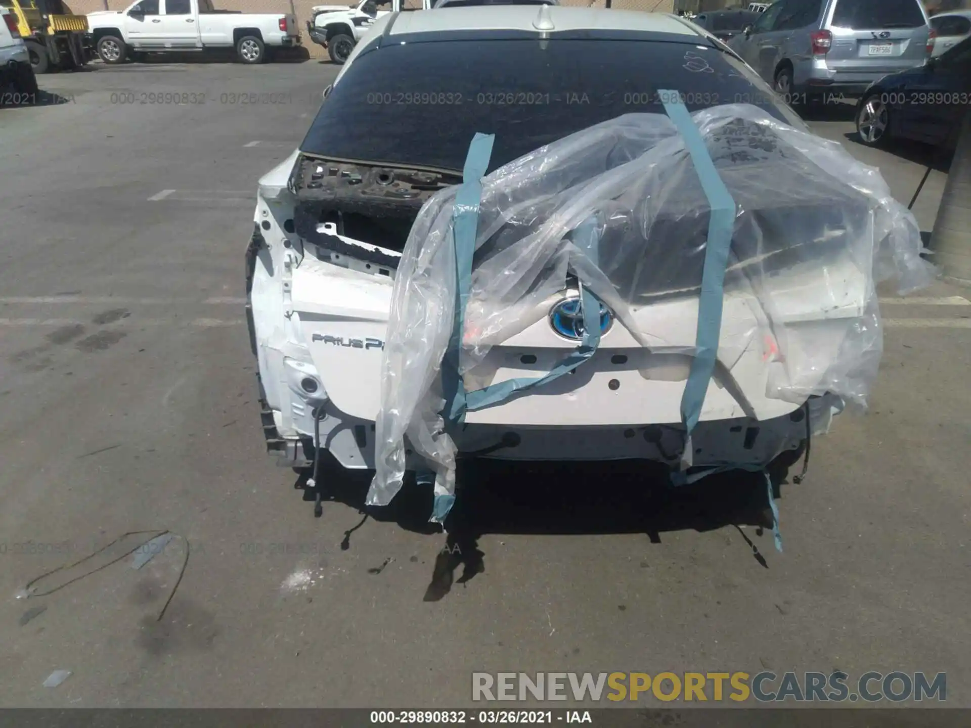 6 Photograph of a damaged car JTDKARFP1K3114251 TOYOTA PRIUS PRIME 2019