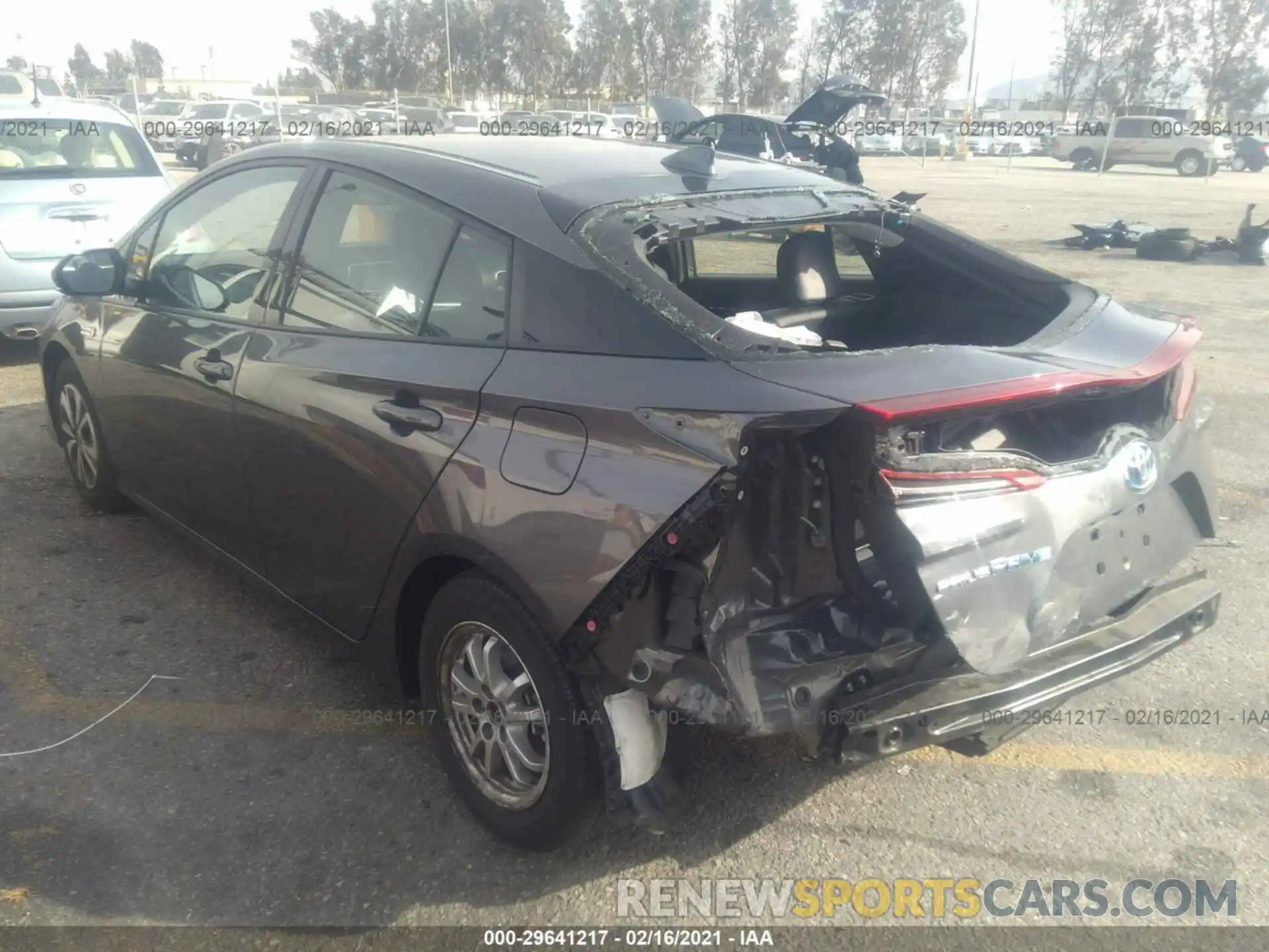 3 Photograph of a damaged car JTDKARFP1K3115447 TOYOTA PRIUS PRIME 2019