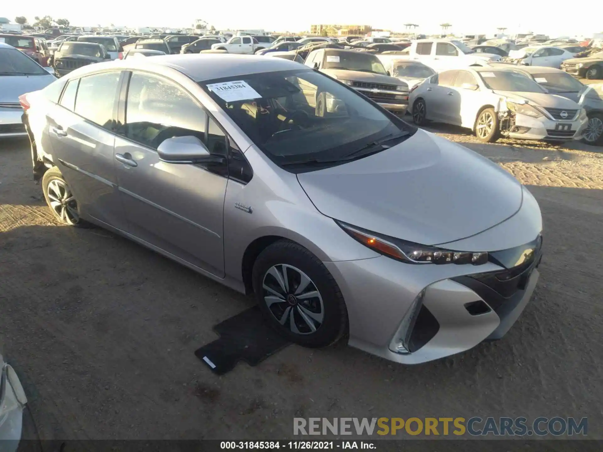 1 Photograph of a damaged car JTDKARFP1K3116338 TOYOTA PRIUS PRIME 2019